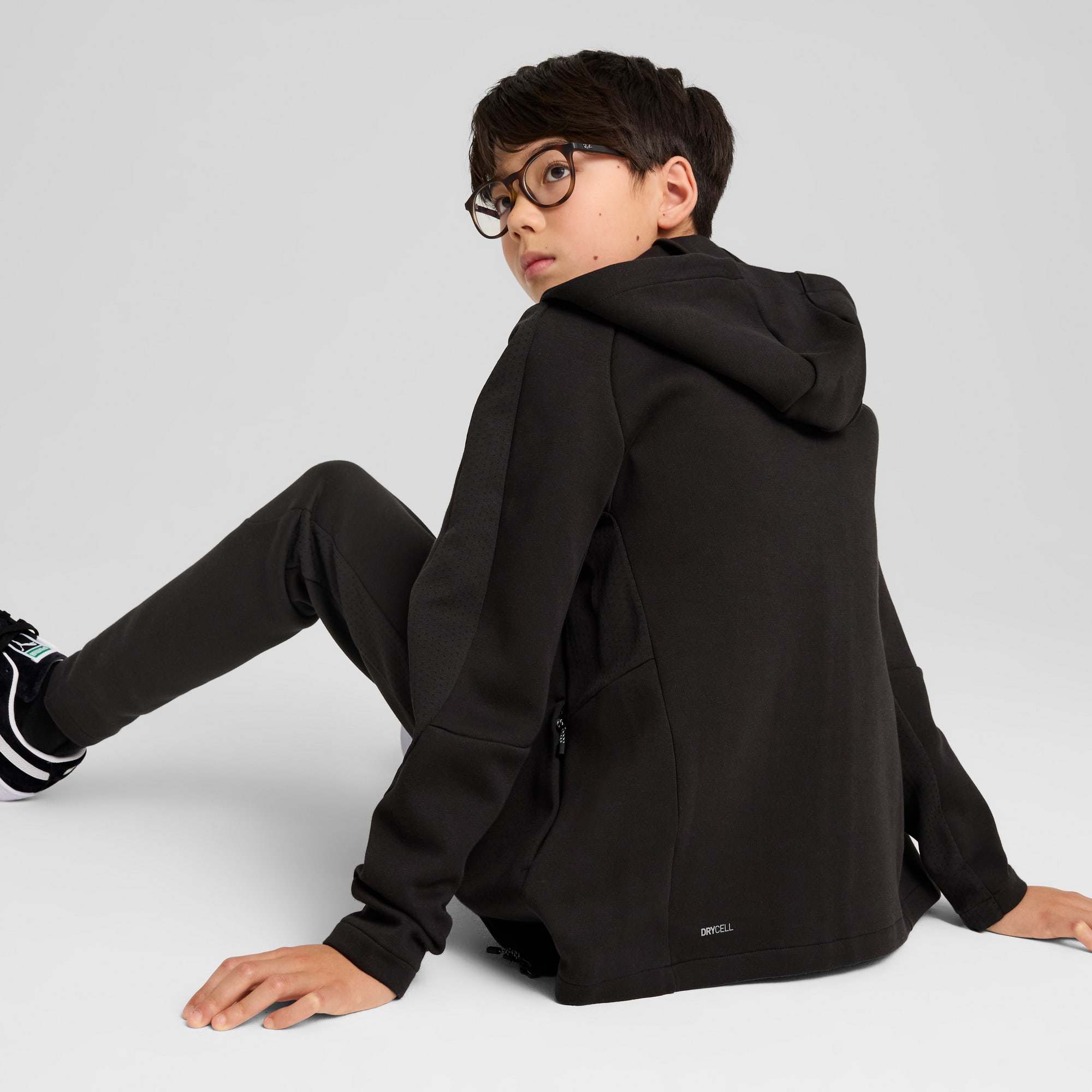 EVOSTRIPE Big Kids' Full-Zip Hoodie | PUMA