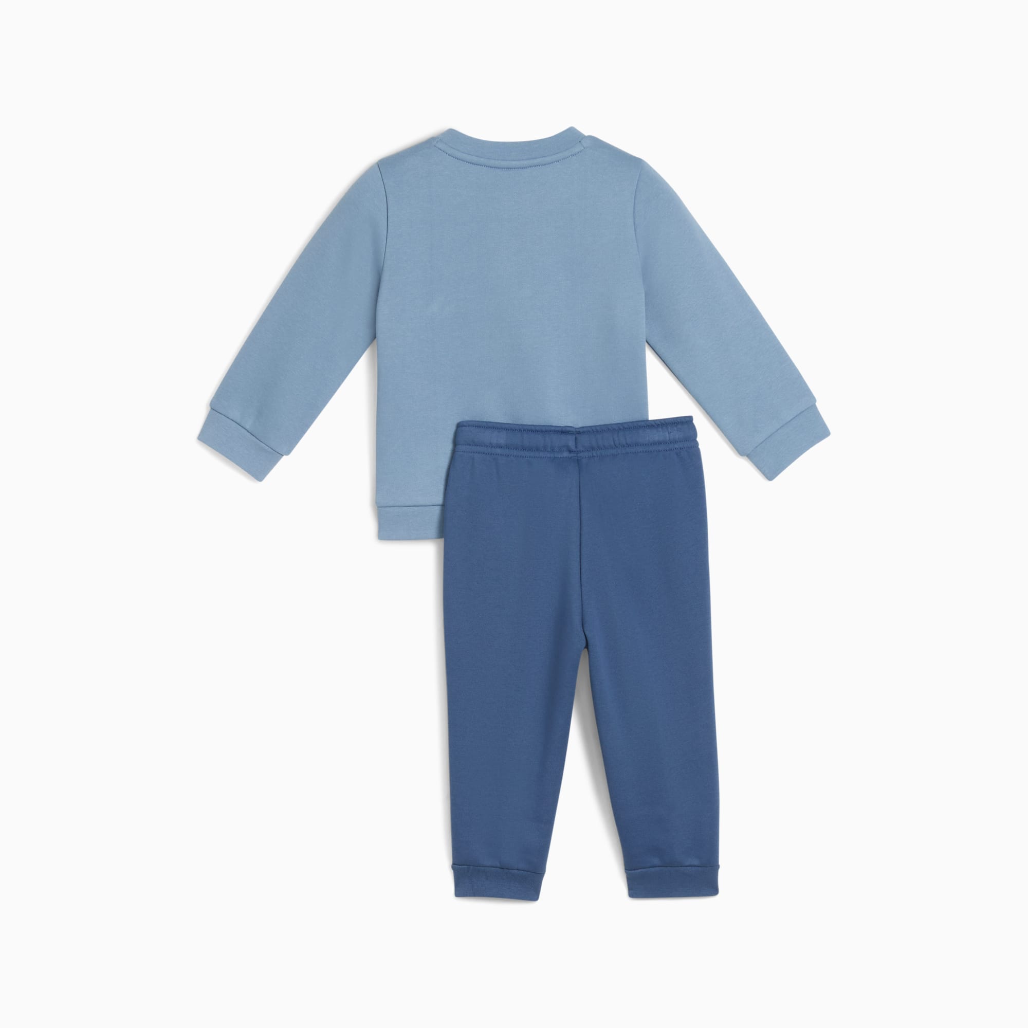 Tuta blu PUMA per bambini, con top a maniche lunghe e pantaloni elasticizzati.