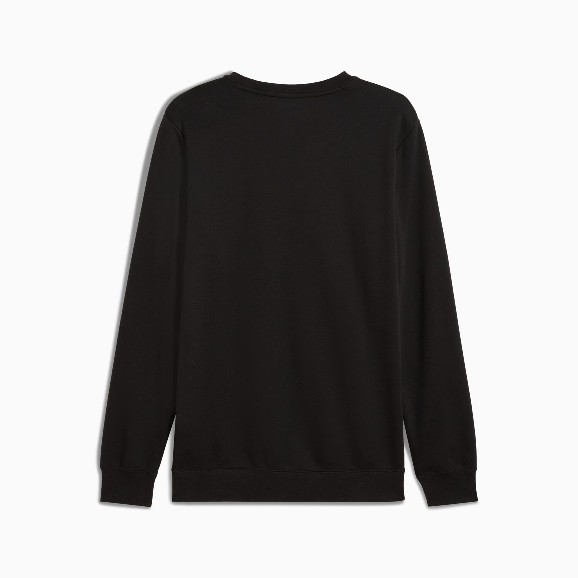 Essentials Small Logo Crew Sweatshirt Men, PUMA Black, large