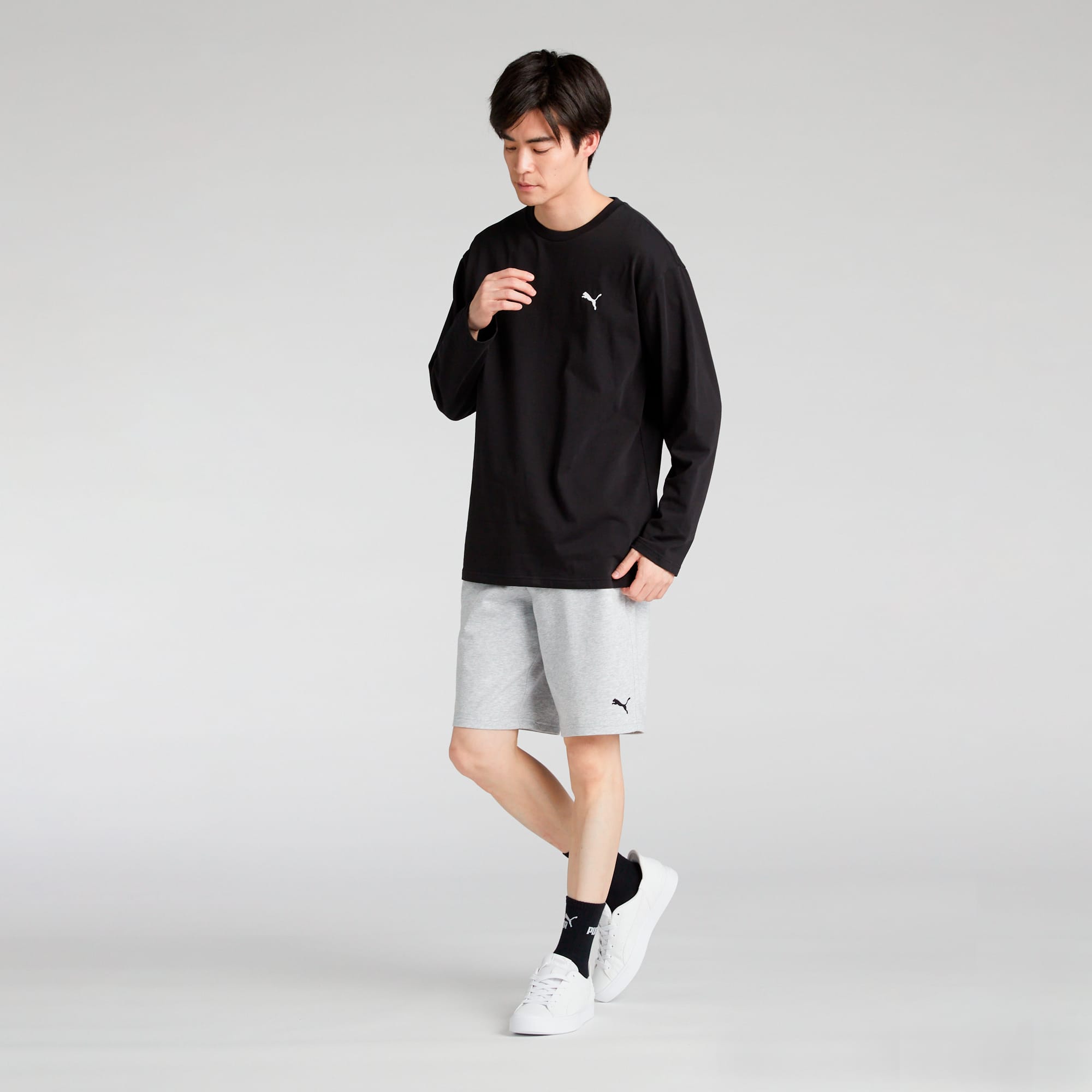 PUMA プーマ キッズ 半袖 ポリ Tシャツ アンド ショーツセット