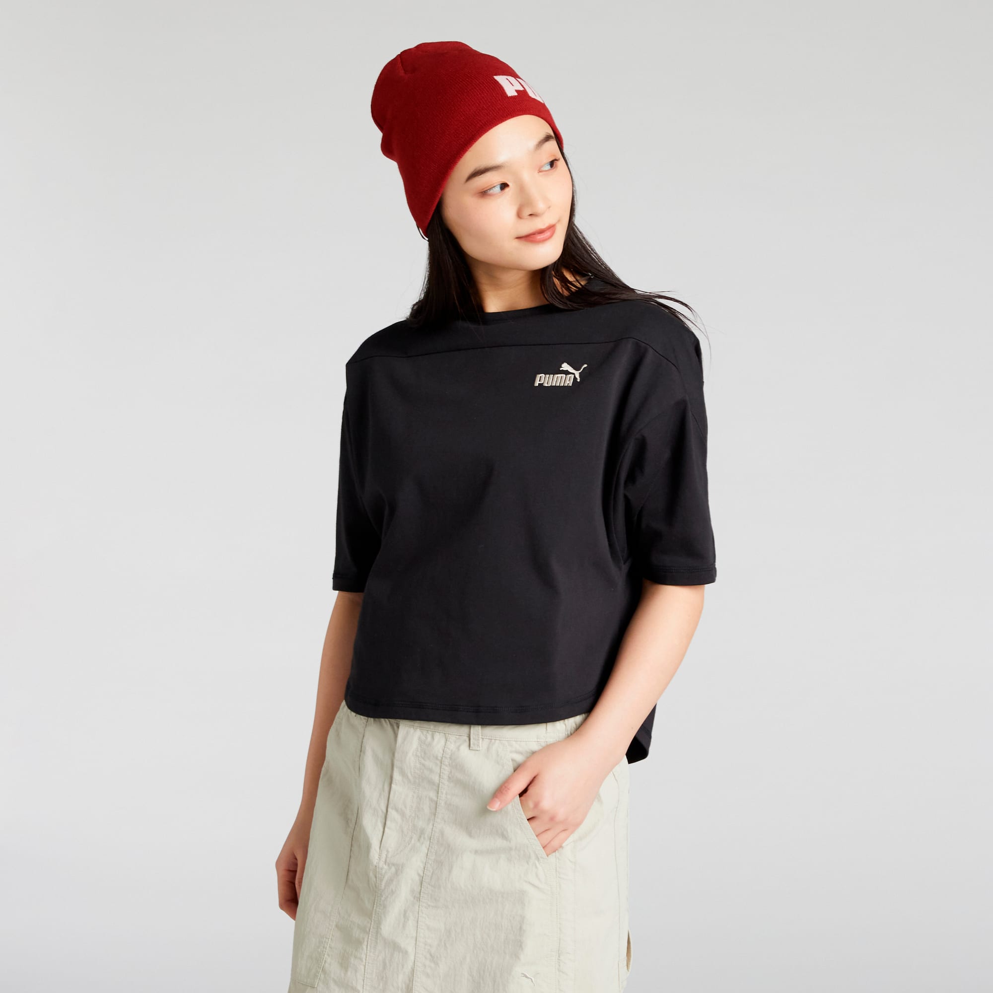 Puma 黒赤 メッシュシャツ PUMA公式】ウィメンズ CORE HERITAGE MX 半袖 Tシャツ