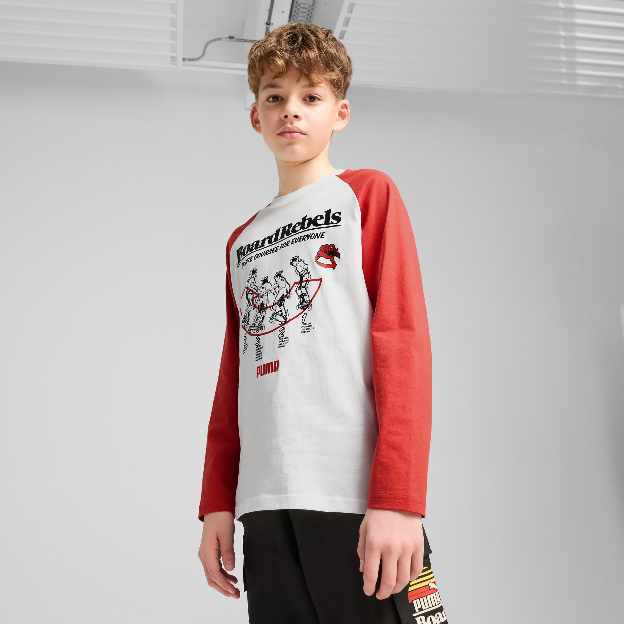 PUMA公式】ボーイズ ミッド90S 長袖 Tシャツ B 120-160cm