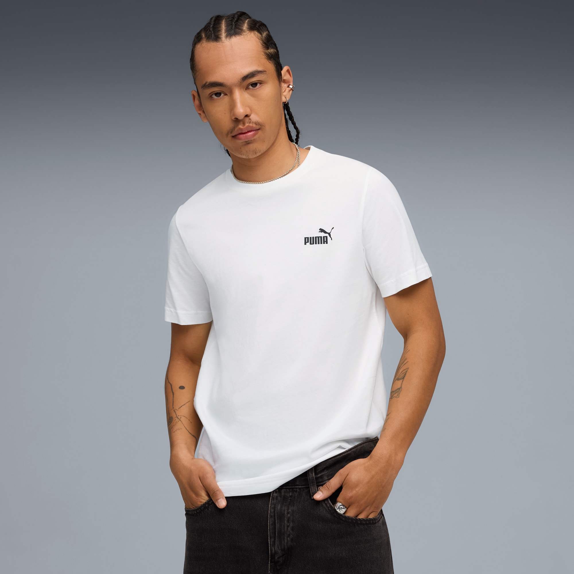 Graphic Tee Men, PUMA White, large