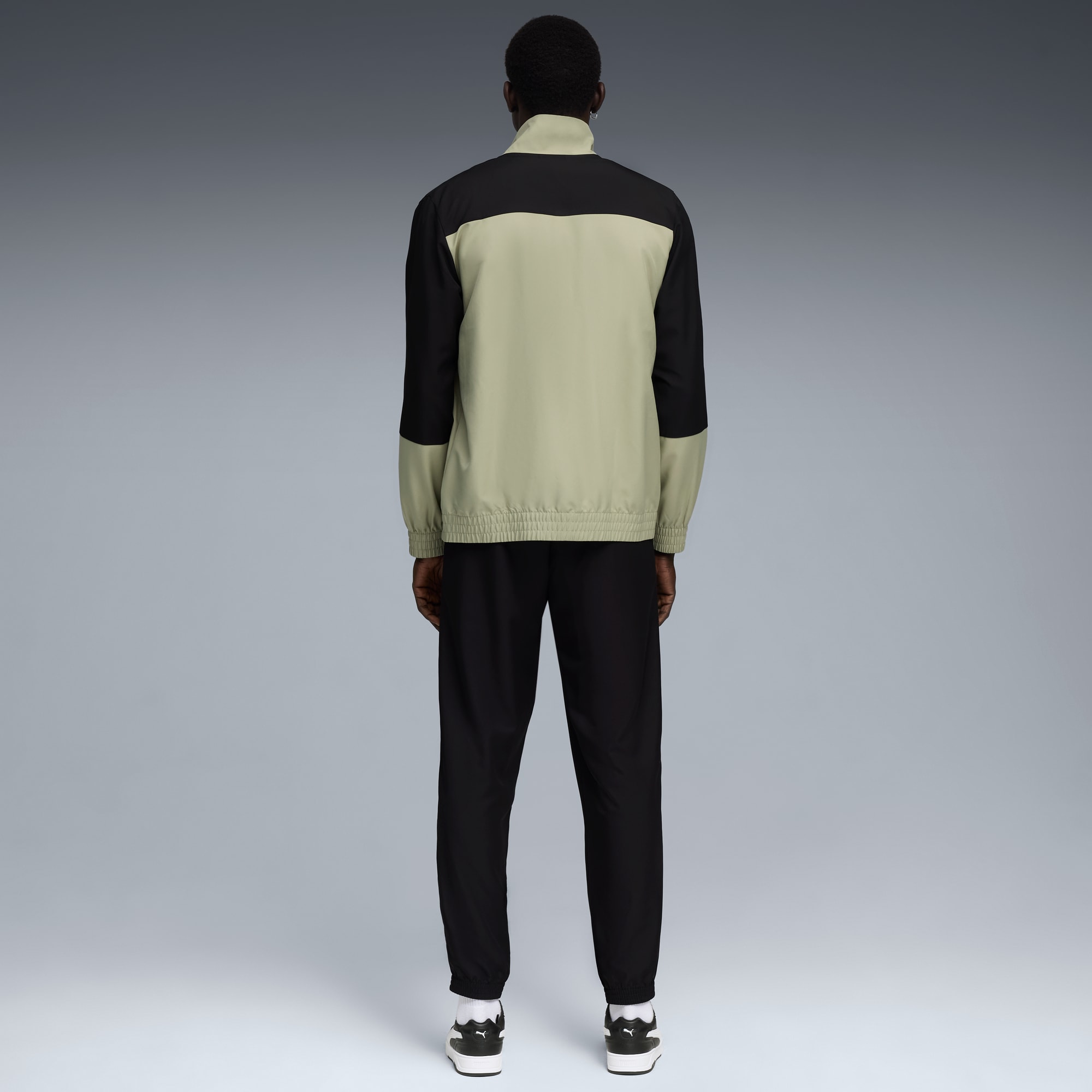 Gewebter Colourblock Trainingsanzug Herren, Lux Army, large