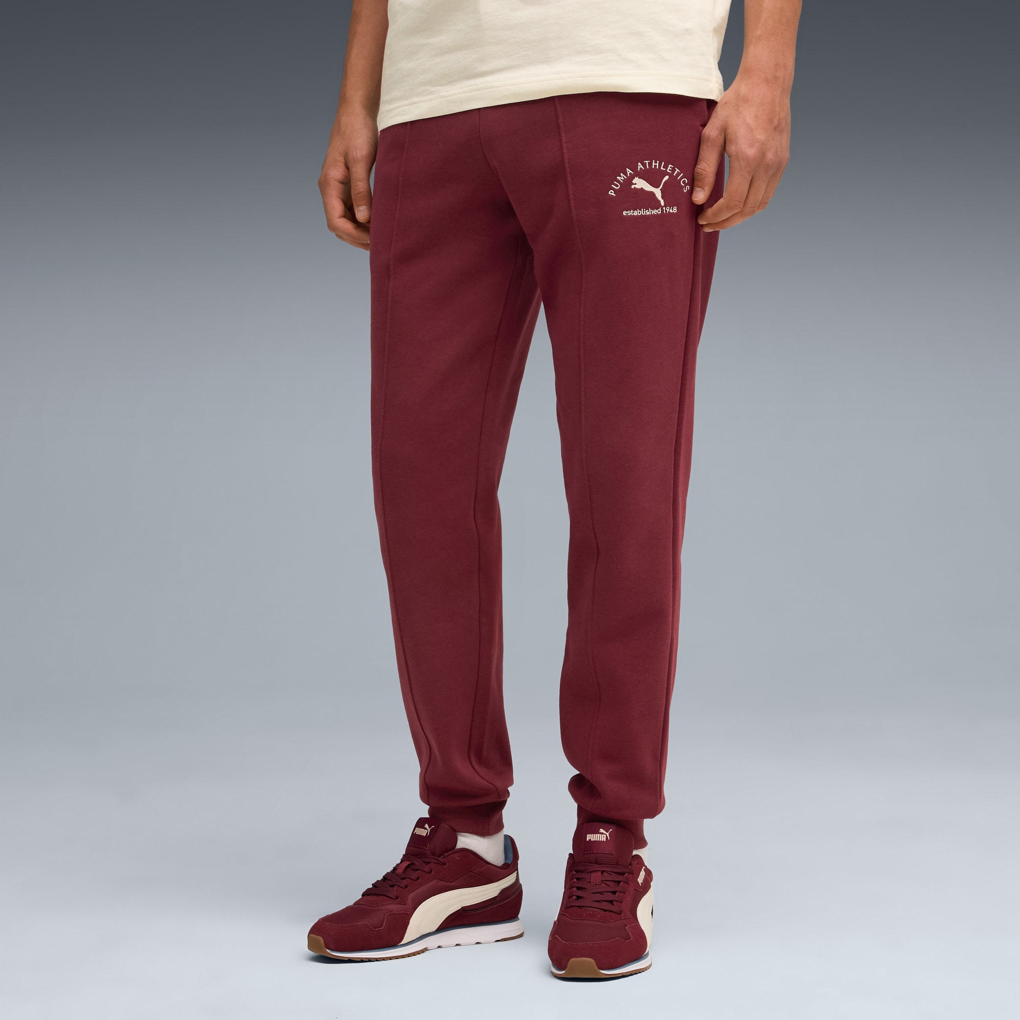 PUMA Class Jogginghose Herren, Ruby Shimmer, large
