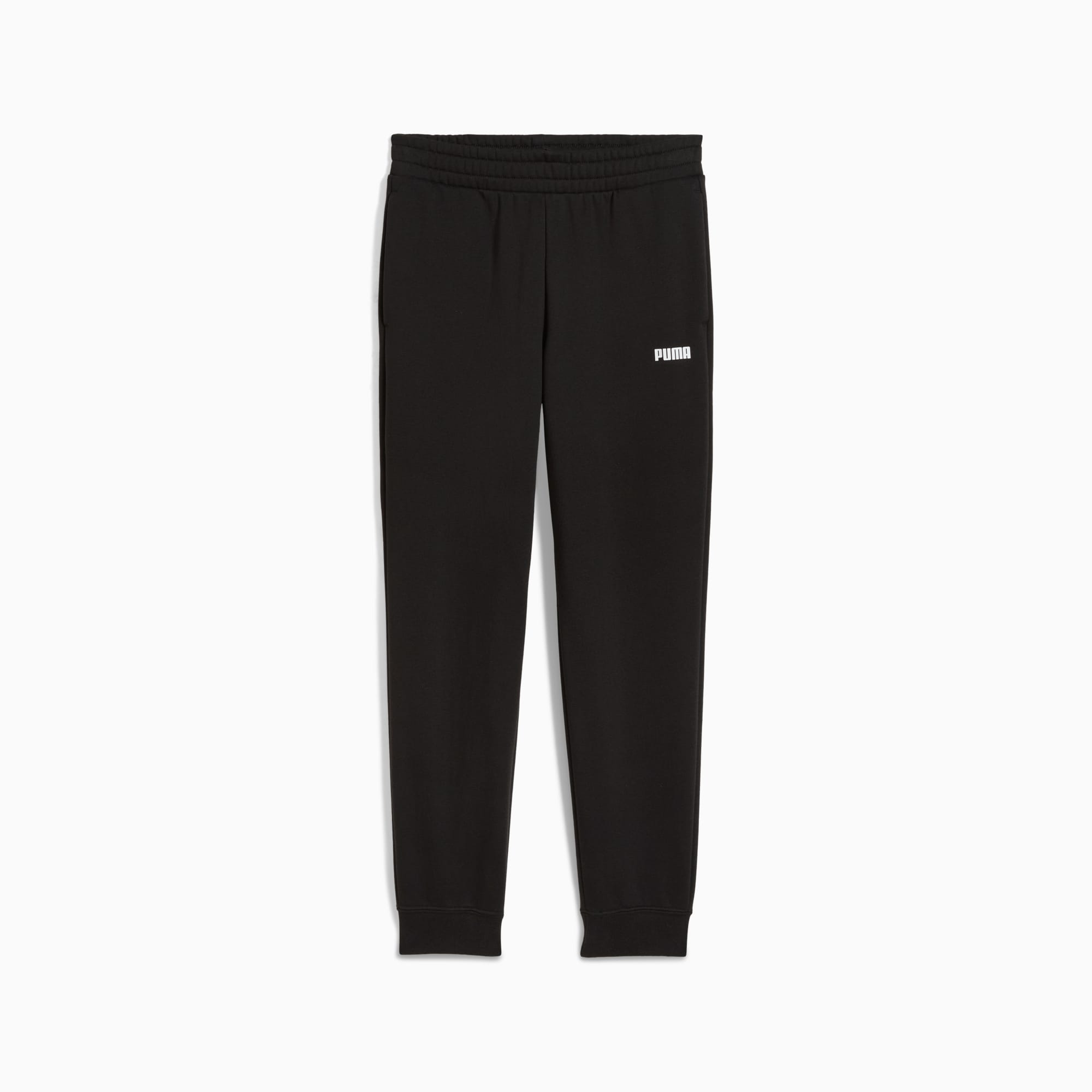 Essentials Logo joggingbroek voor dames, PUMA Black, large