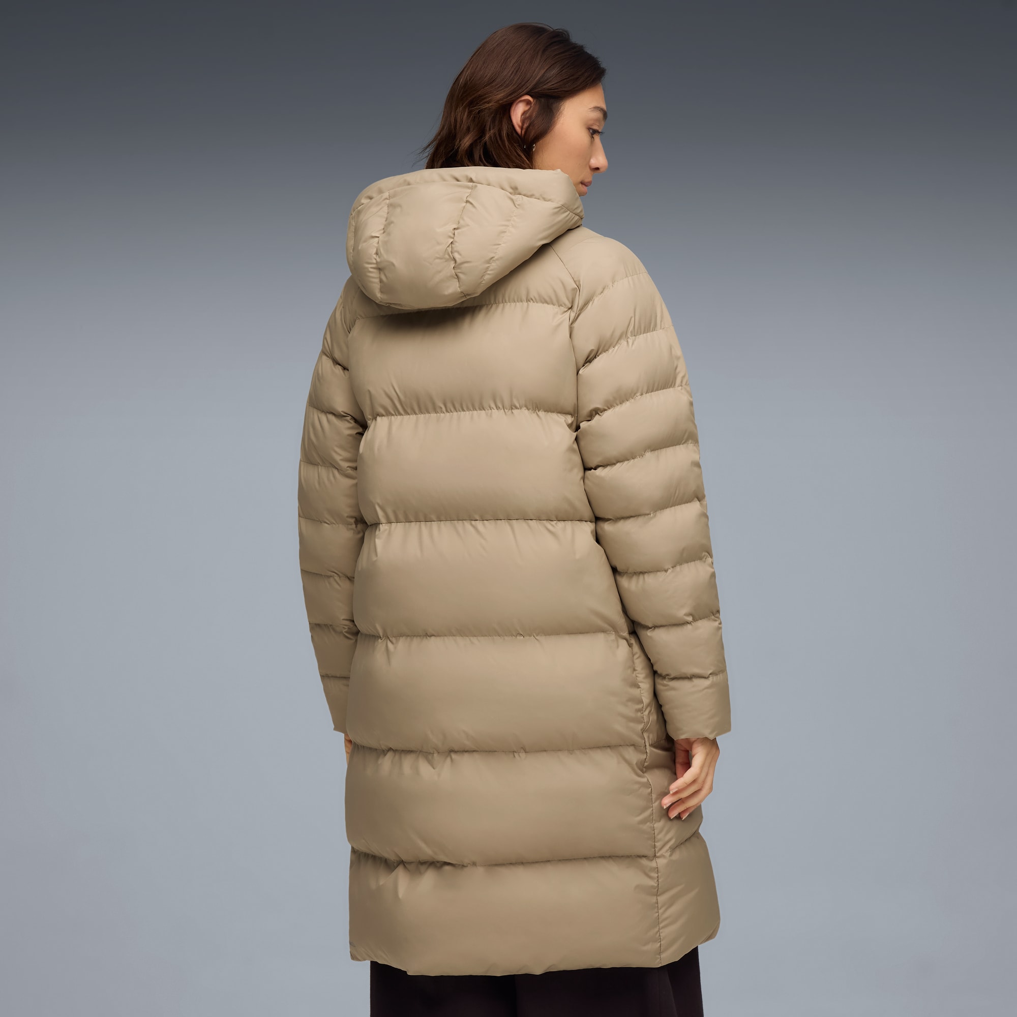 Mono parka met capuchon voor dames, Ice Coffee, large