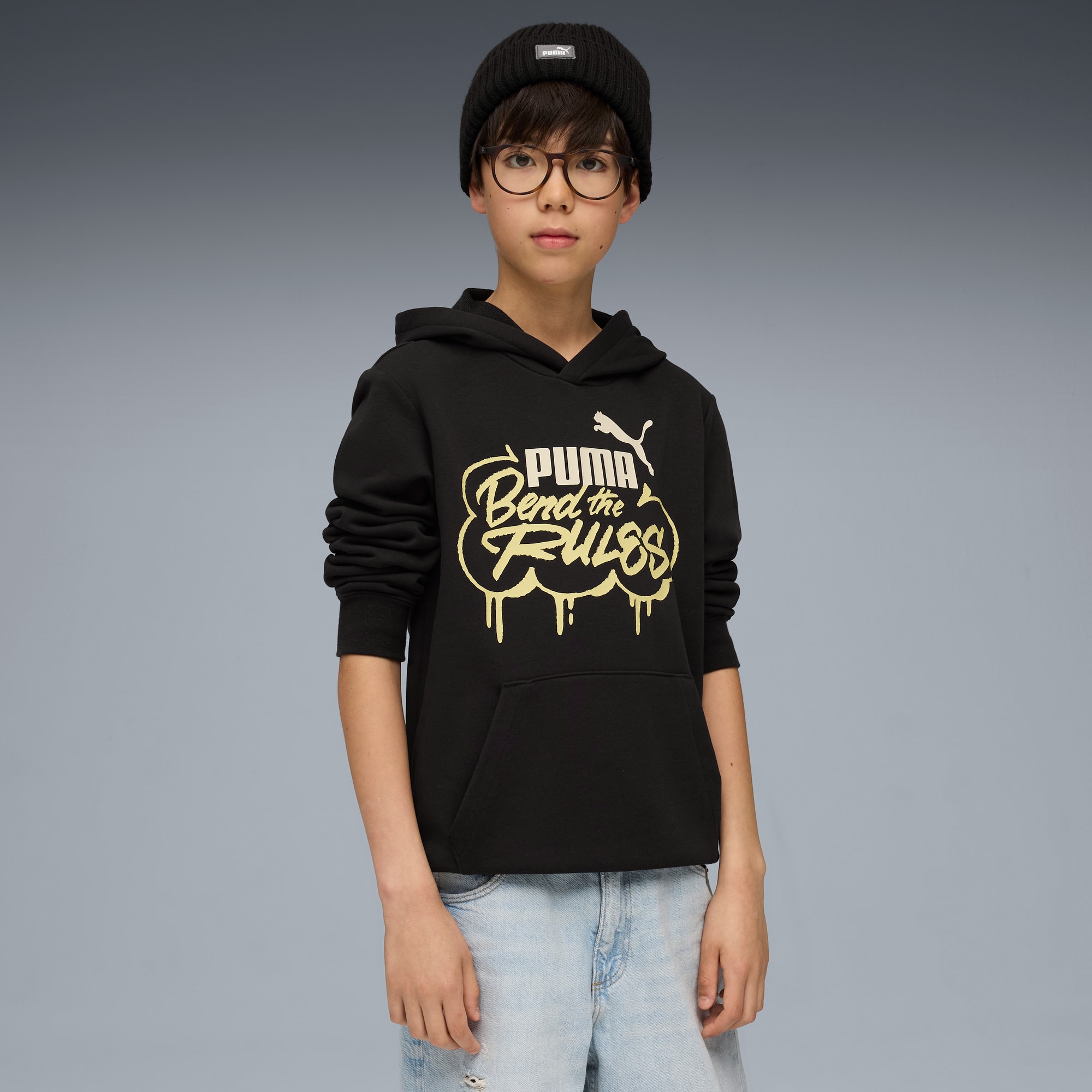 Felpa con cappuccio MID90s per ragazzi, PUMA Black, large