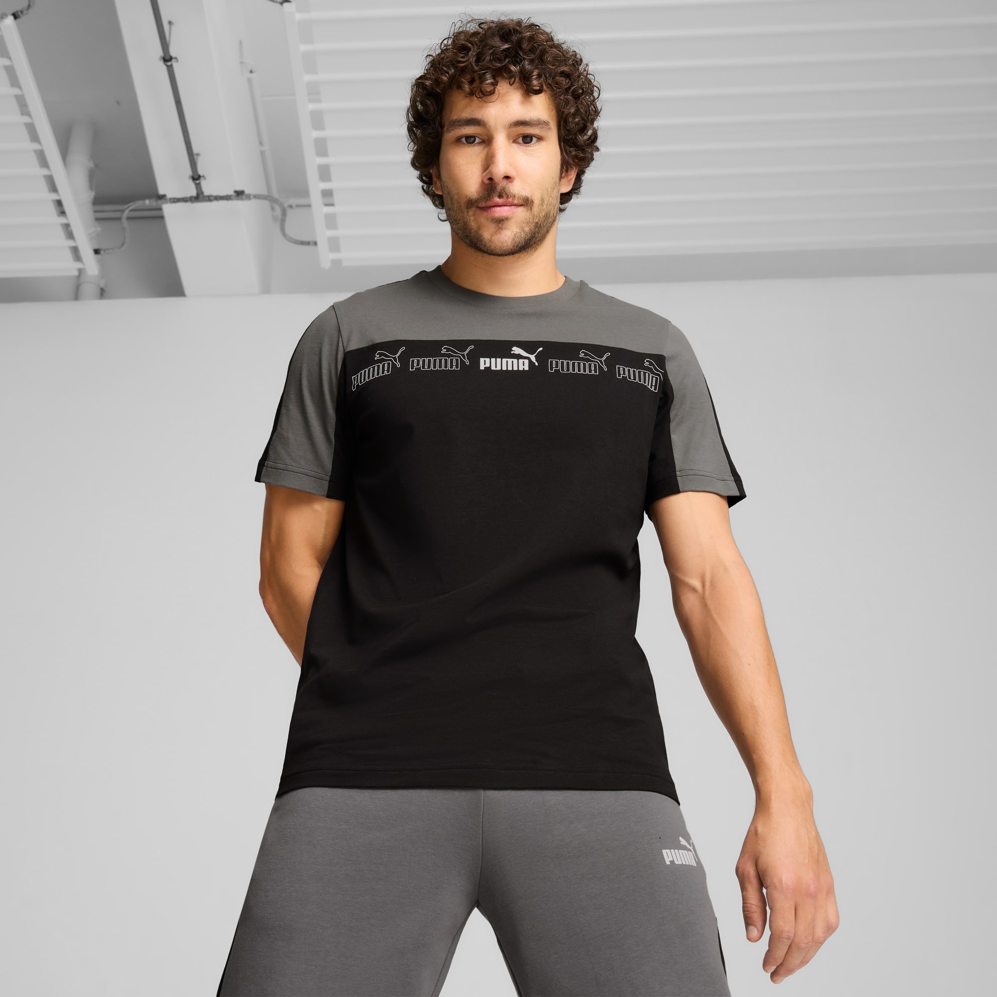 Around The Block Tee Men, Cool Dark Gray, large