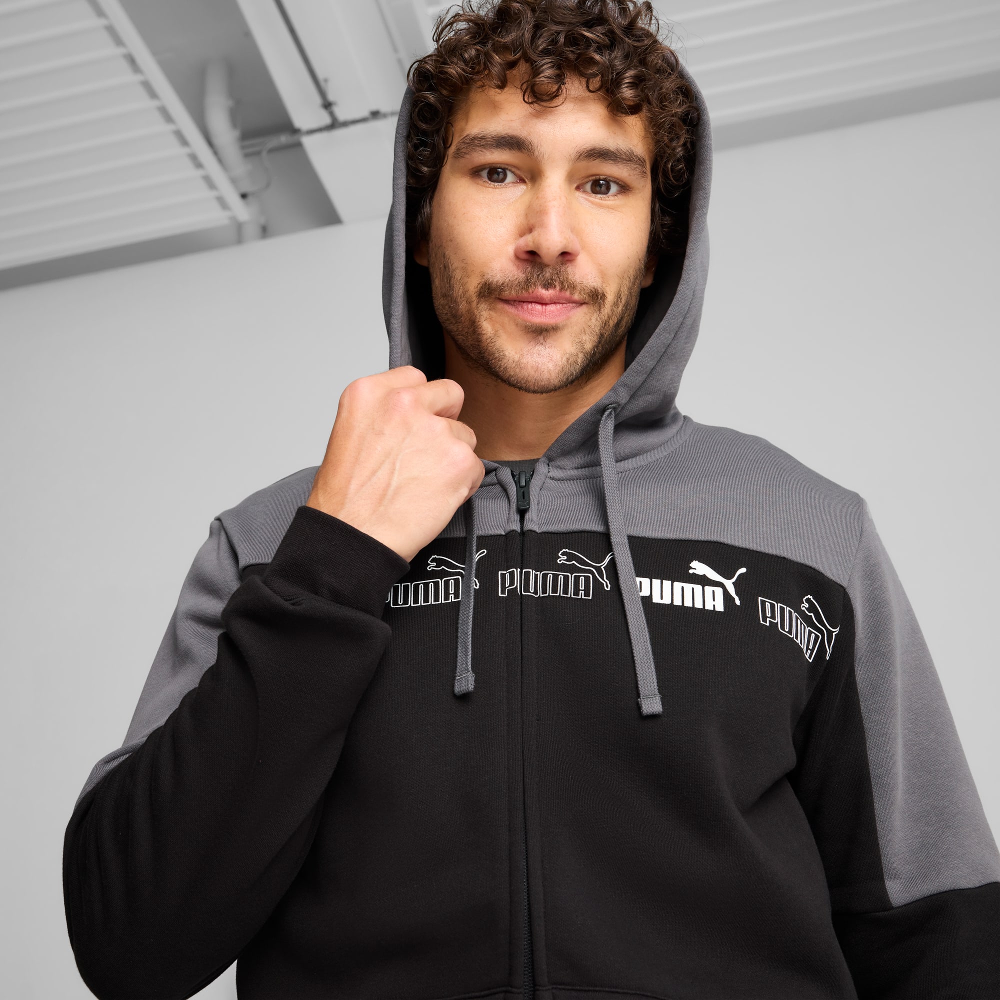 Around The Block Full-Zip Hoodie Men, Cool Dark Gray, large