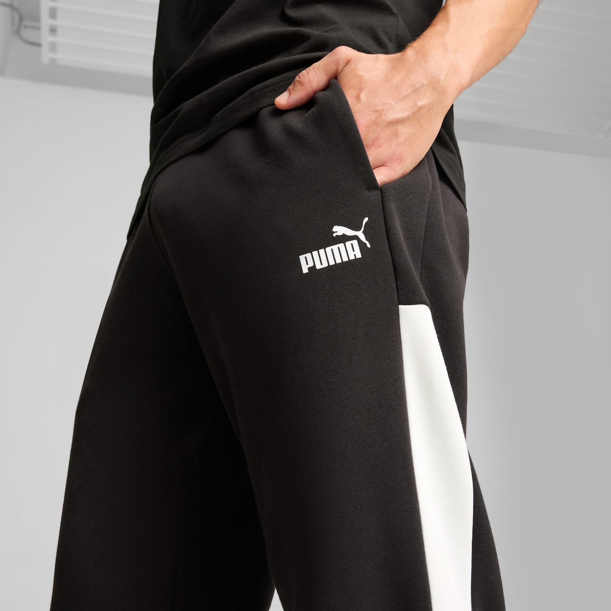 Around The Block Sweatpants Men, PUMA Black, large