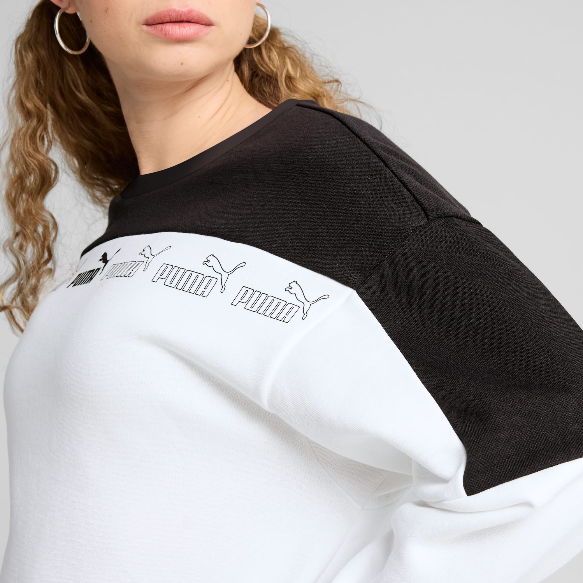 Around The Block Crew Women, PUMA White, large