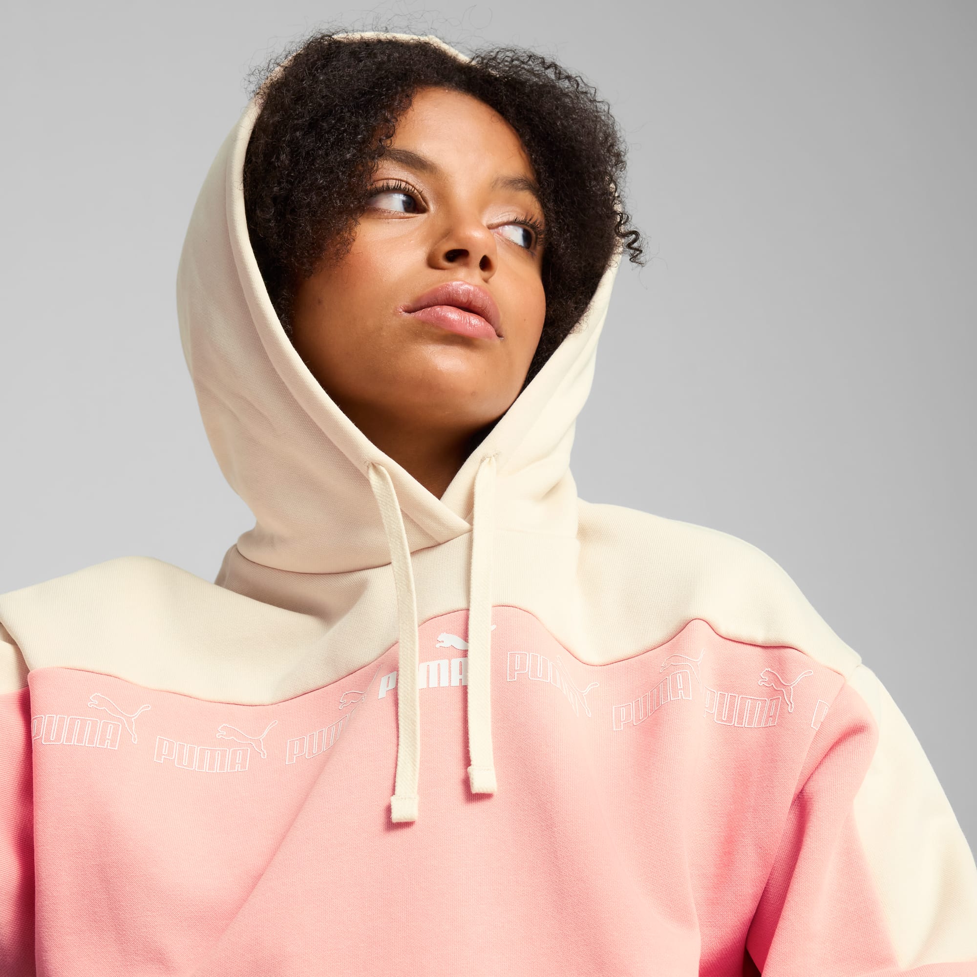 Around The Block Hoodie Women, Pink Fruit, large