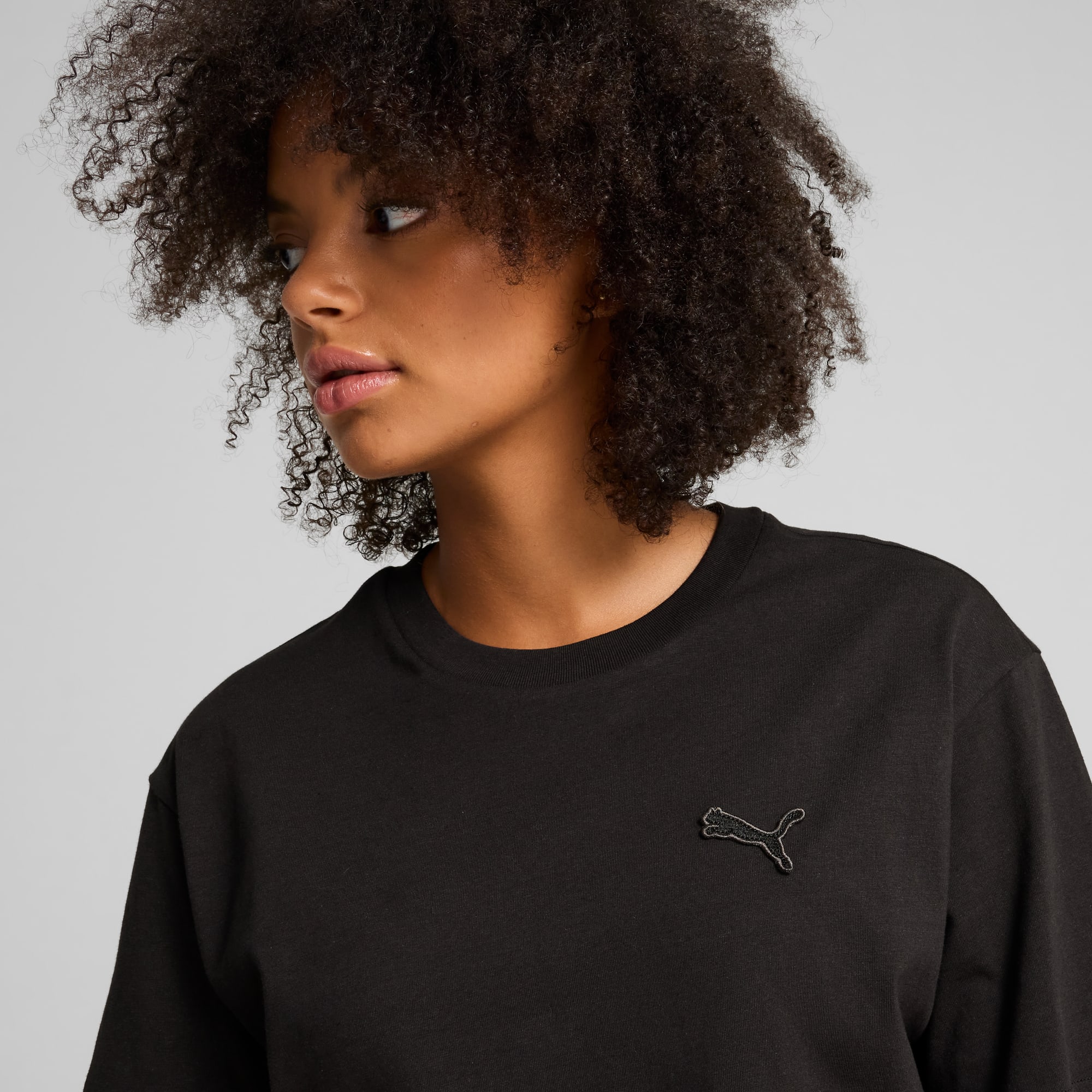 Essentials Elevated uniseks T-shirt, PUMA Black, large