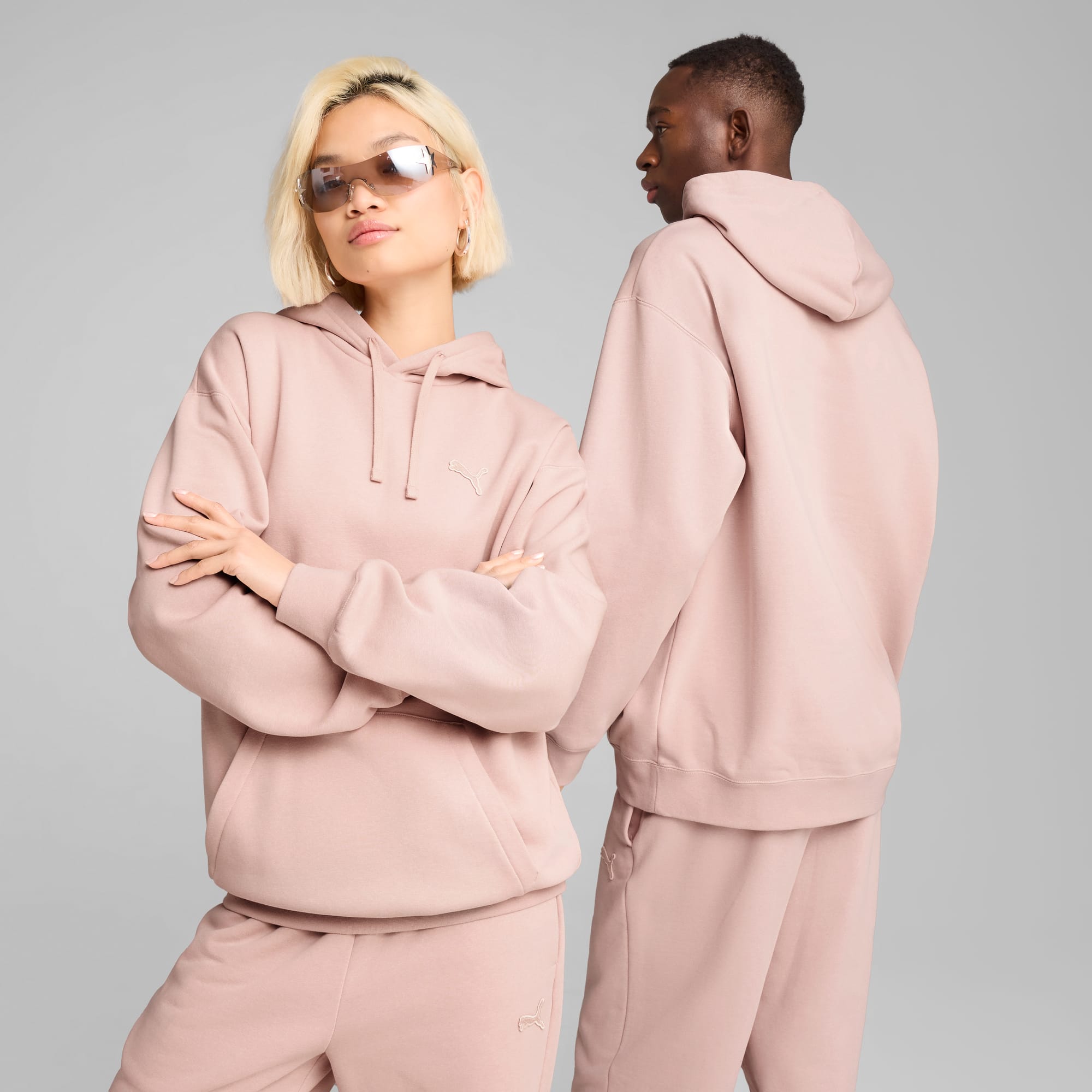 Essentials Elevated Hoodie Unisex, Rose Quartz, large