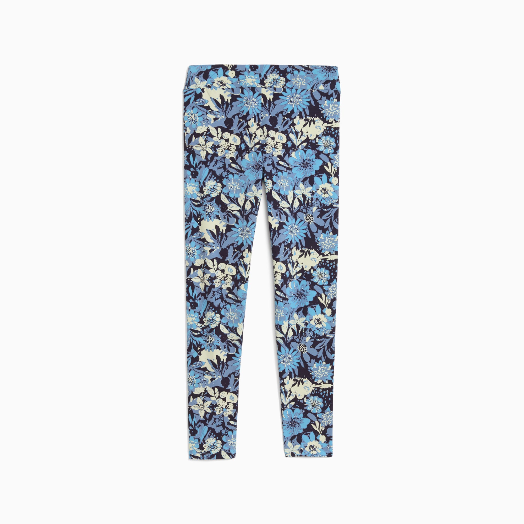 Essentials Nature 2.0 All-Over Print Leggings Youth, Cool Blue, large