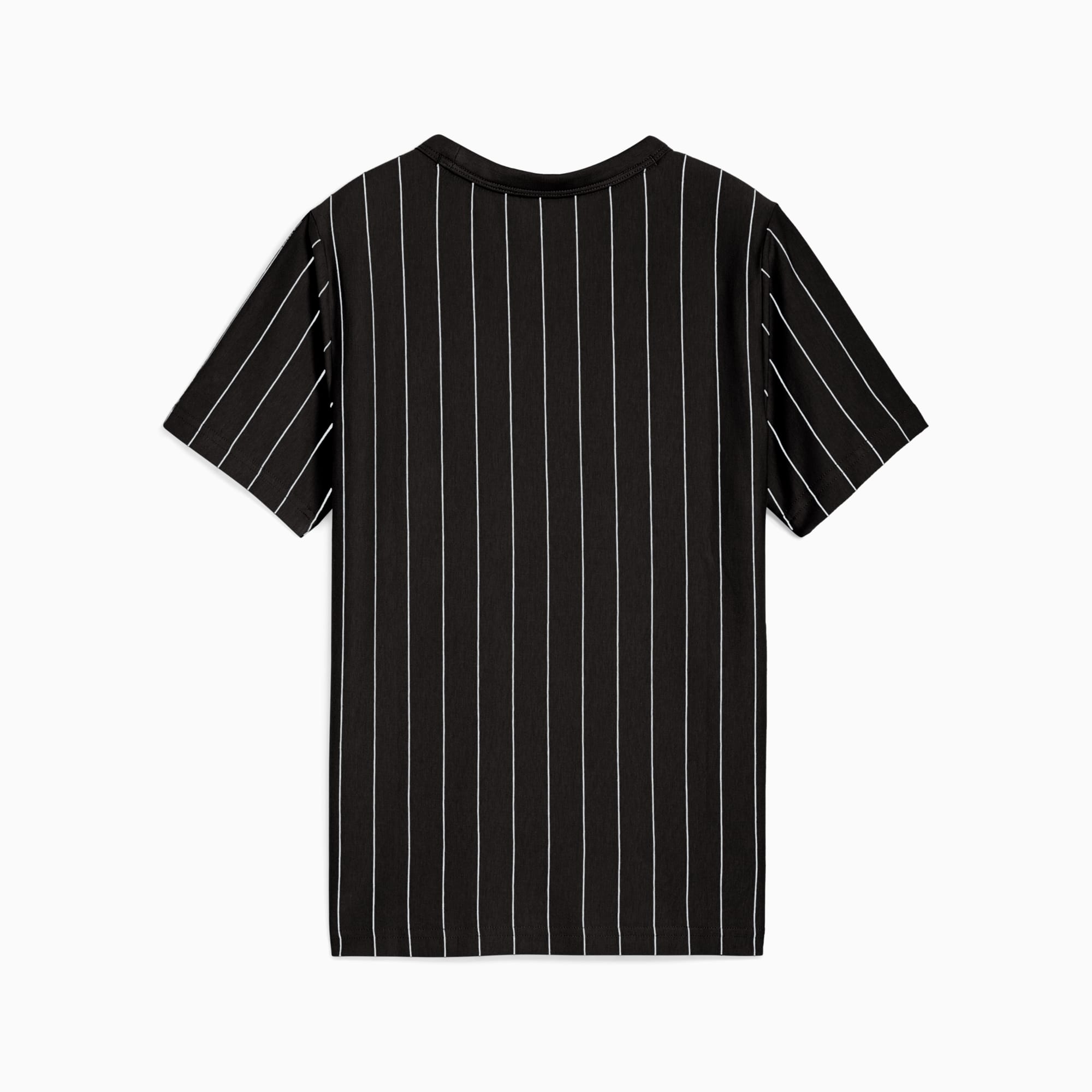 PUMA Class Striped Tee Youth, PUMA Black, large