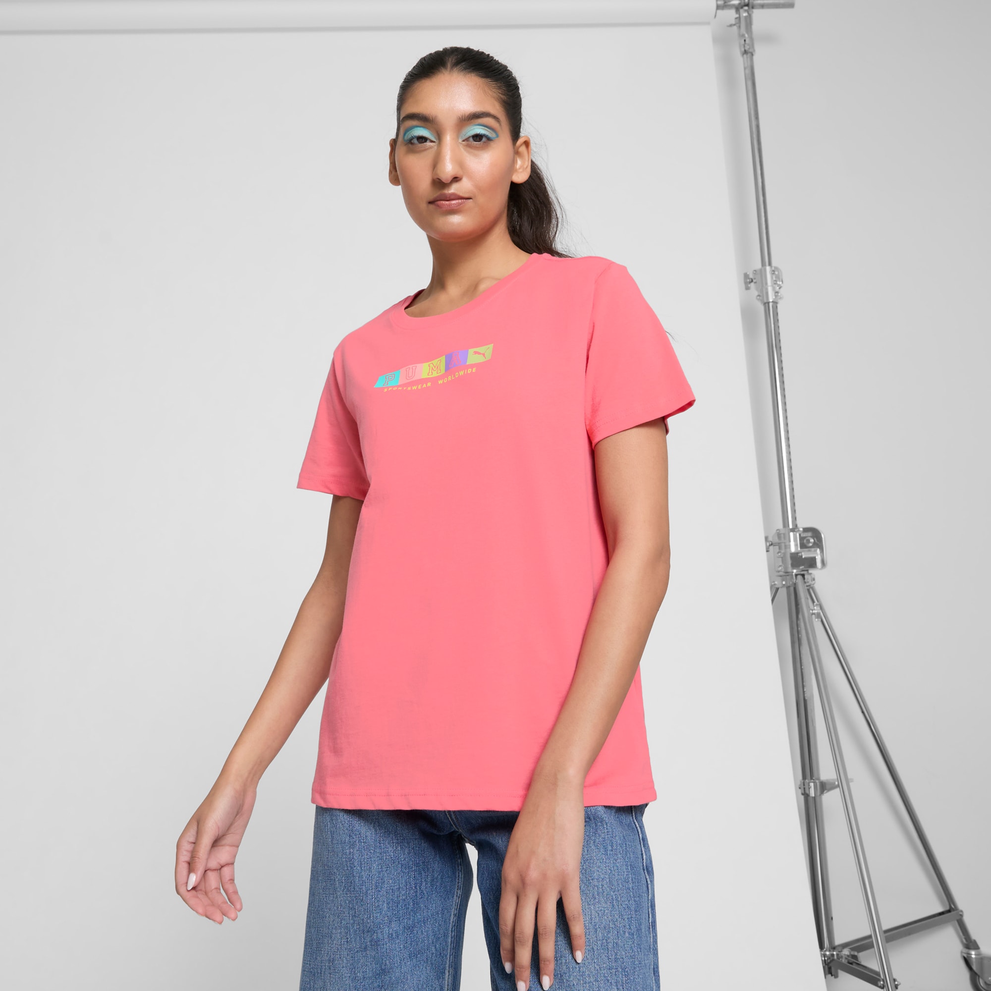 GRAPHICS-Block-Letters-Women's-Tee