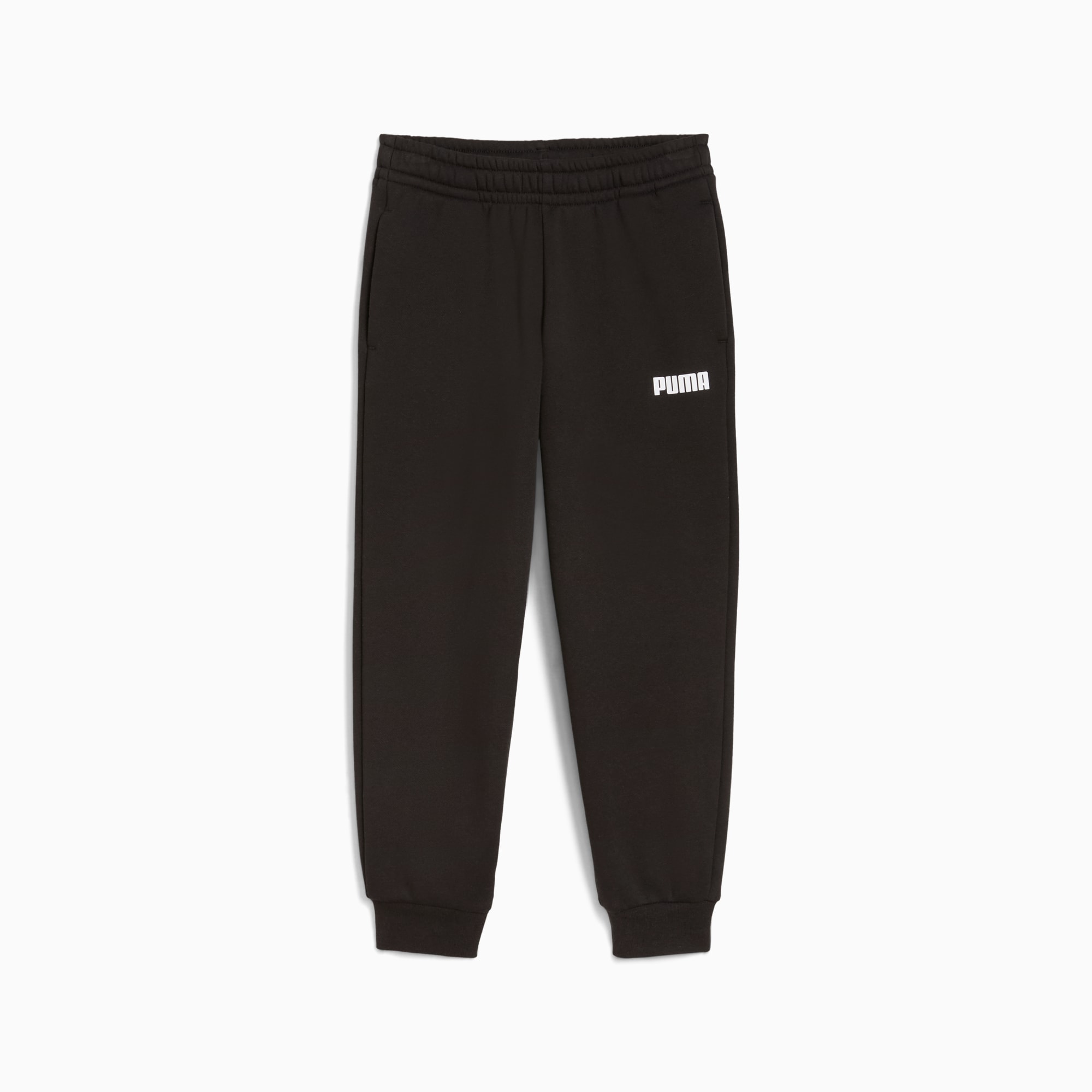 Essentials Logo Fleece Sweatpants Kids, PUMA Black, large