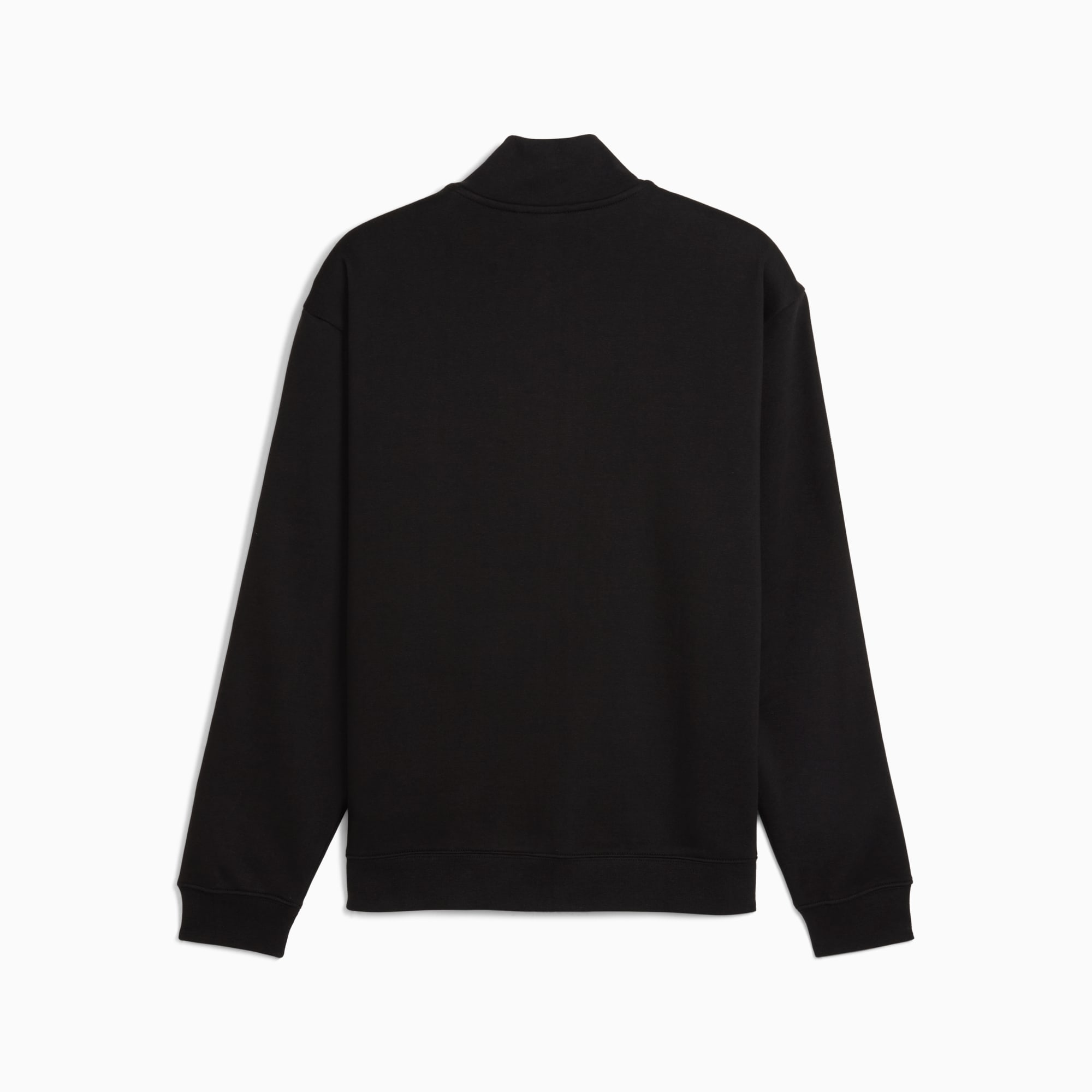 Felpa da uomo con zip intera e nastro, PUMA Black, large