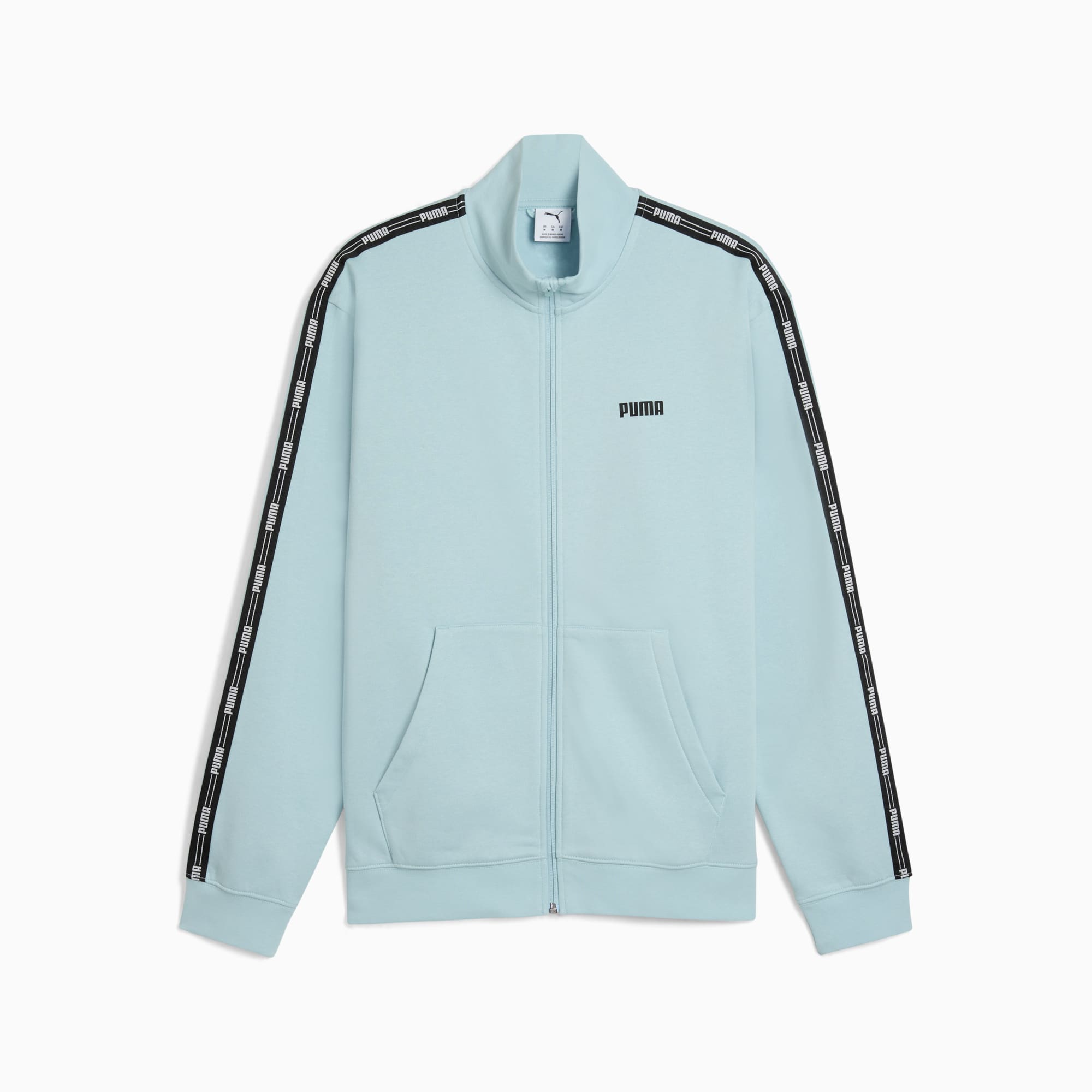 Tape Full-Zip Track Top Men, Turquoise Surf, large