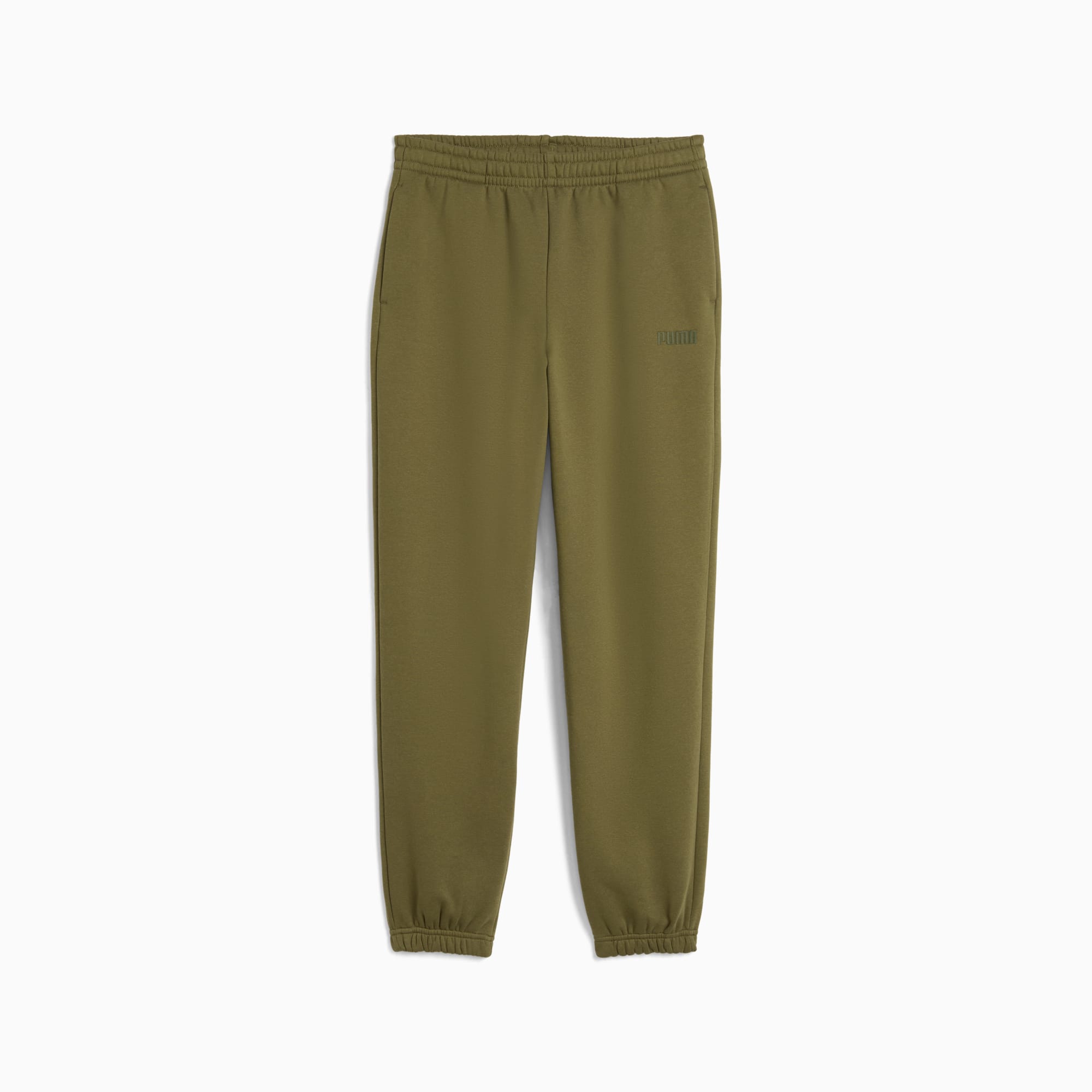 Essentials Elevated Relaxed Sweatpants Youth, Olive Drab, large
