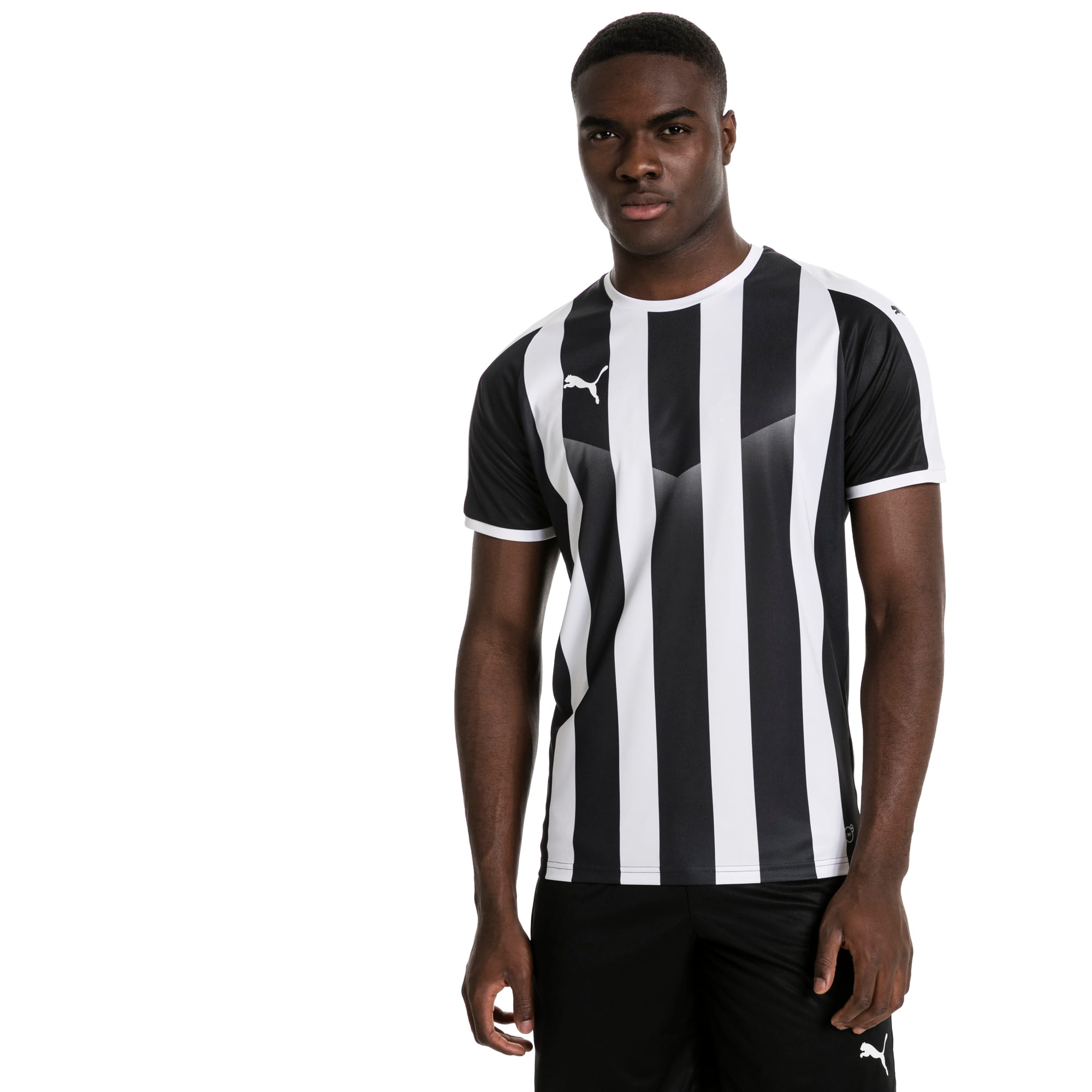 LIGA Men's Striped Football Jersey