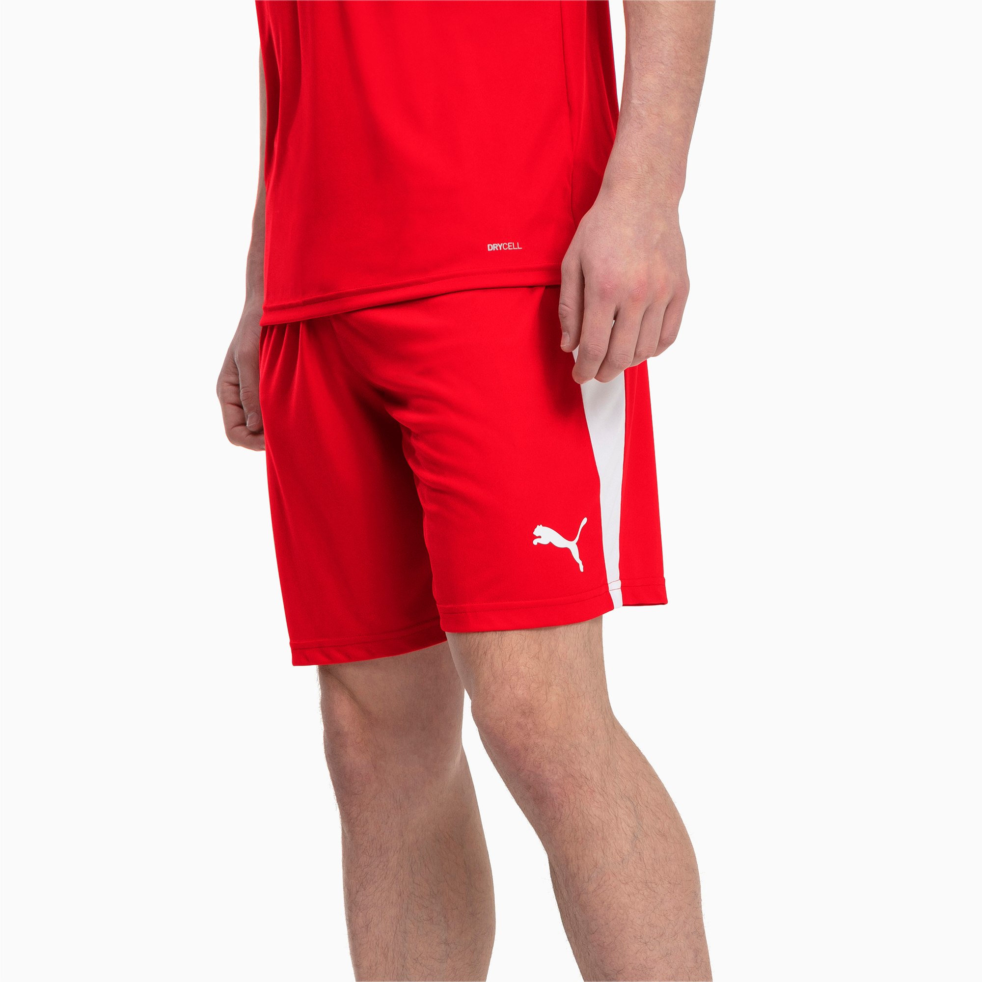 puma red shorts