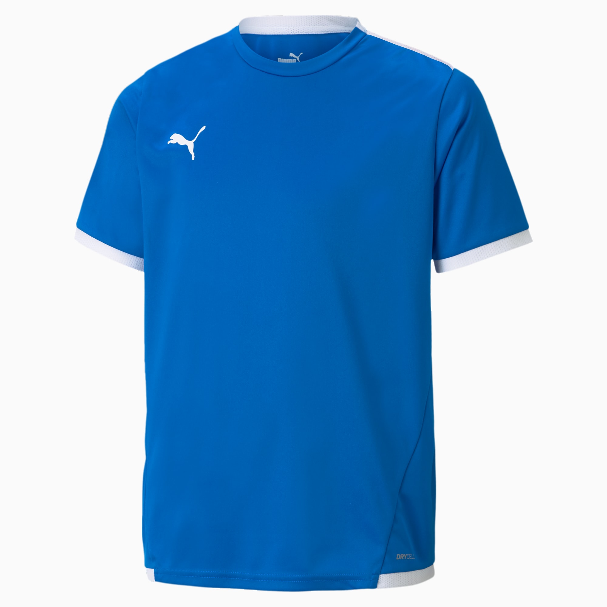 Maglia da calcio teamLIGA per ragazzi, Electric Blue Lemonade-Puma White, large