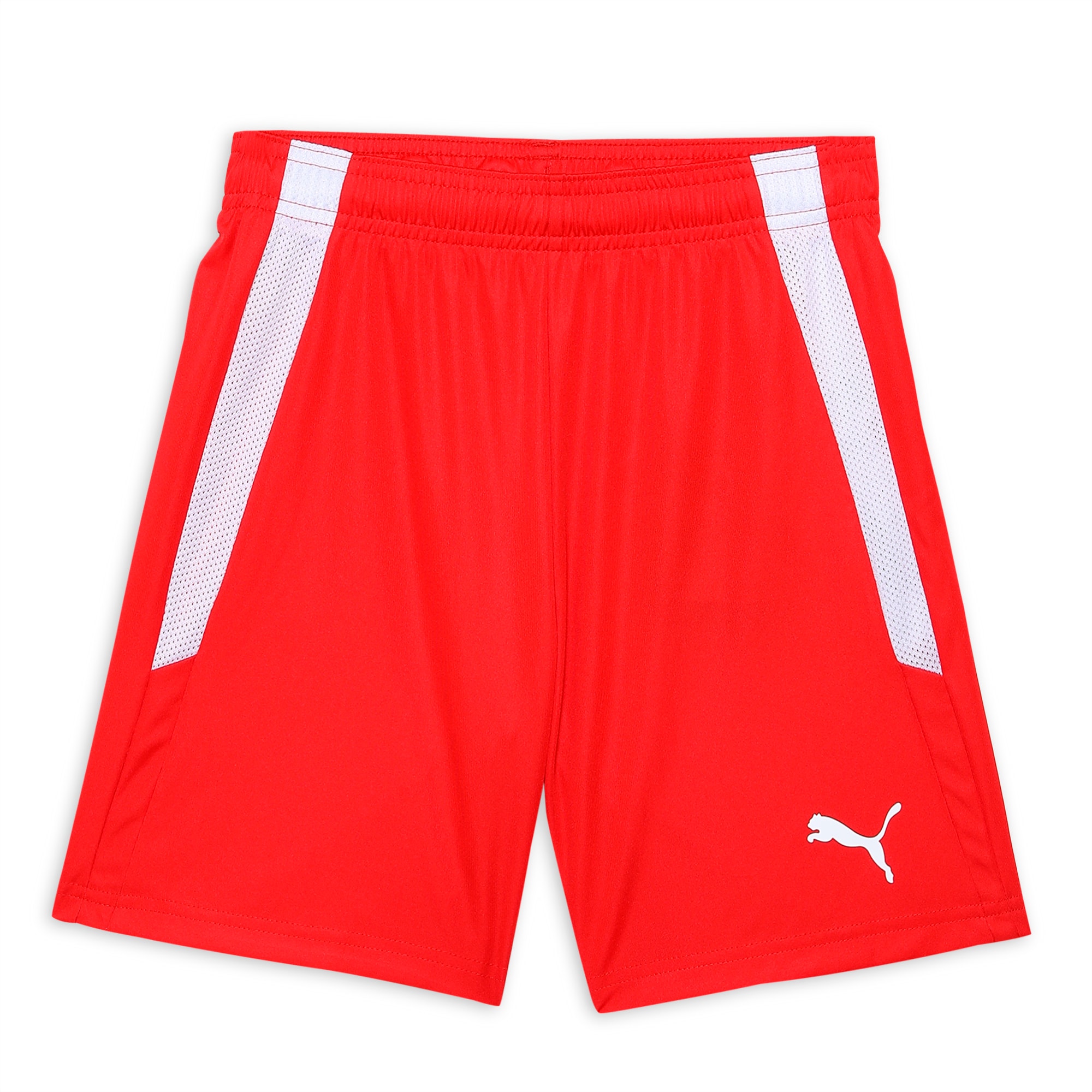 Puma red shorts discount