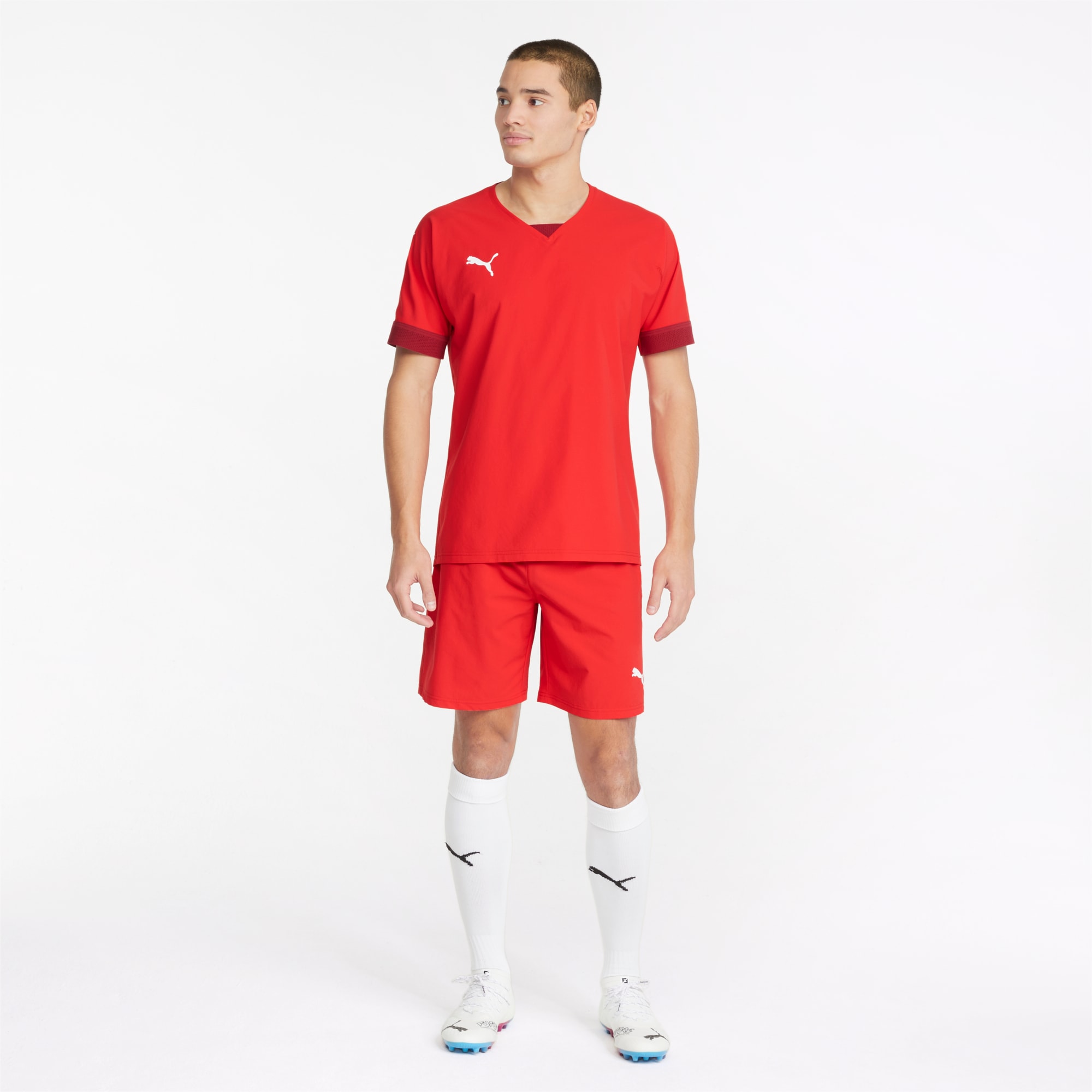 Puma Short de Foot LIGA Homme Rouge