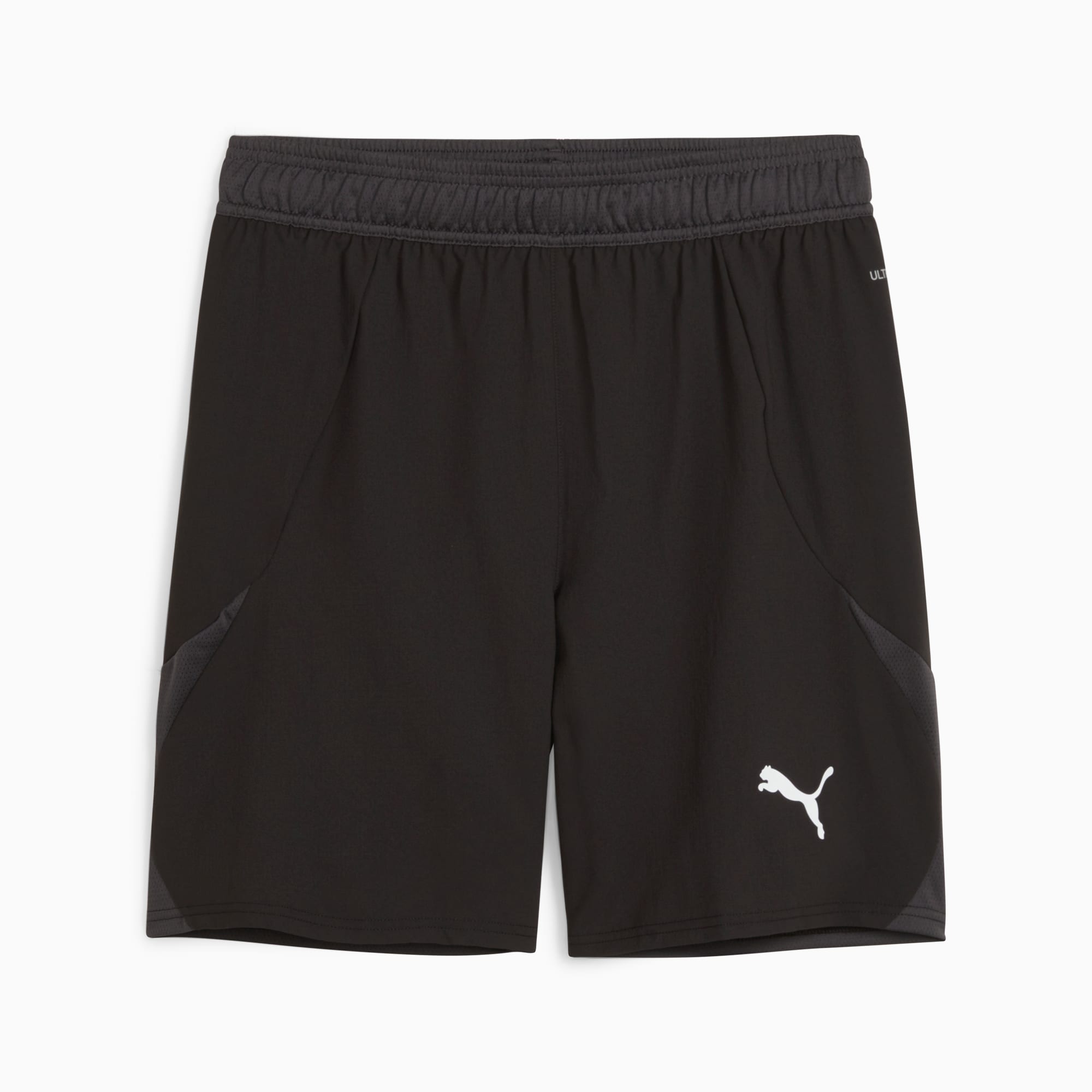 Black puma soccer shorts on sale