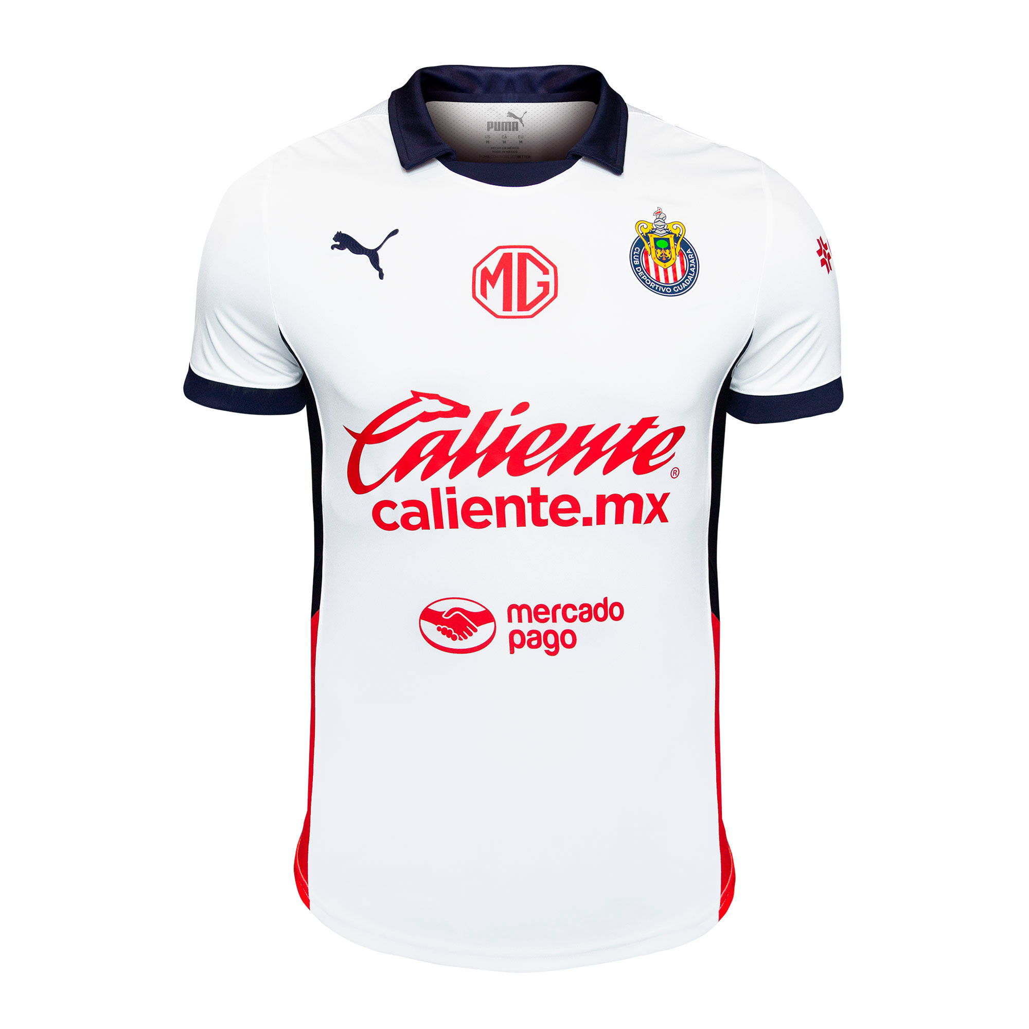 Camisa de chivas blanca outlet
