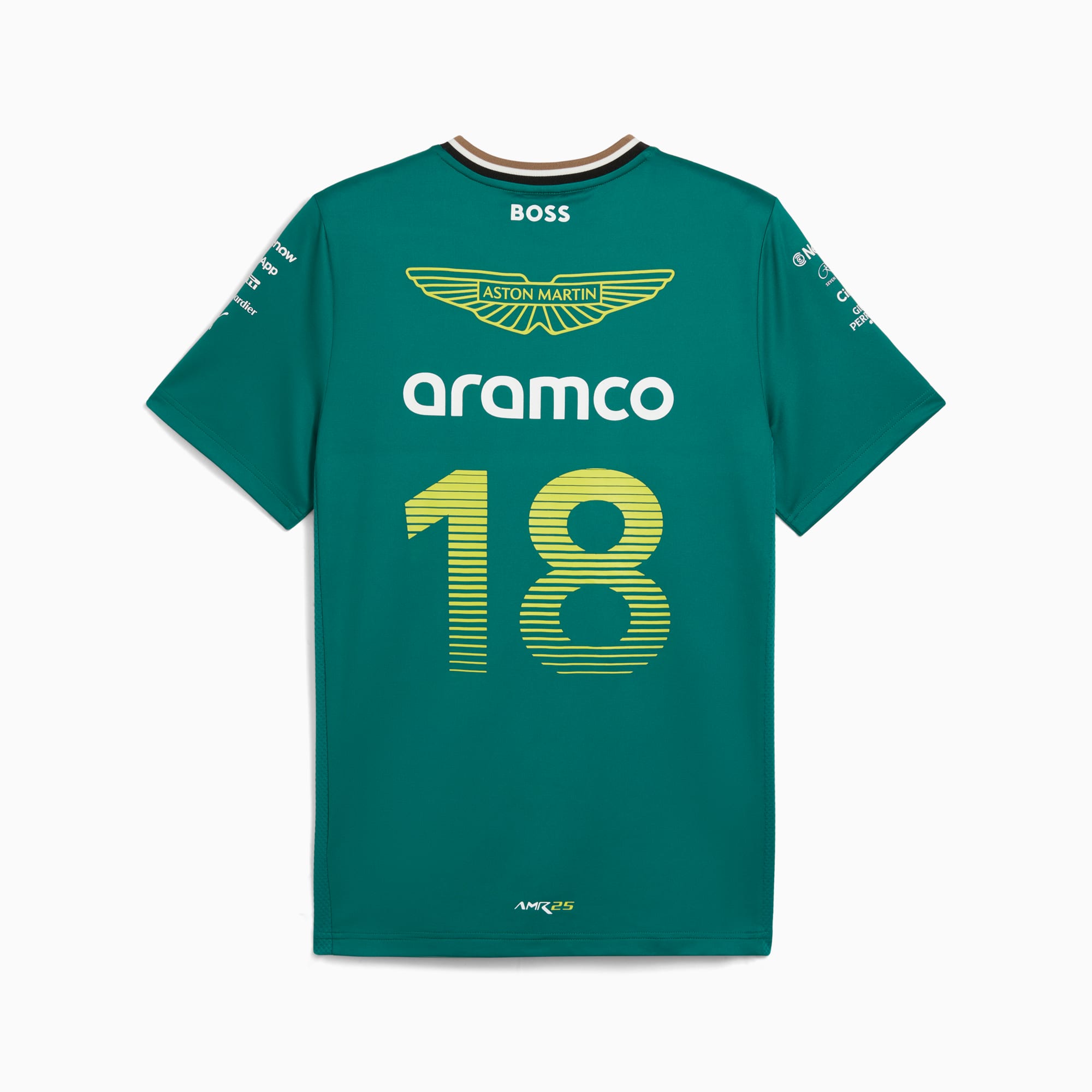 PUMA x ASTON MARTIN ARAMCO F1® TEAM Replica Stroll Tee Men, Green Lux, large