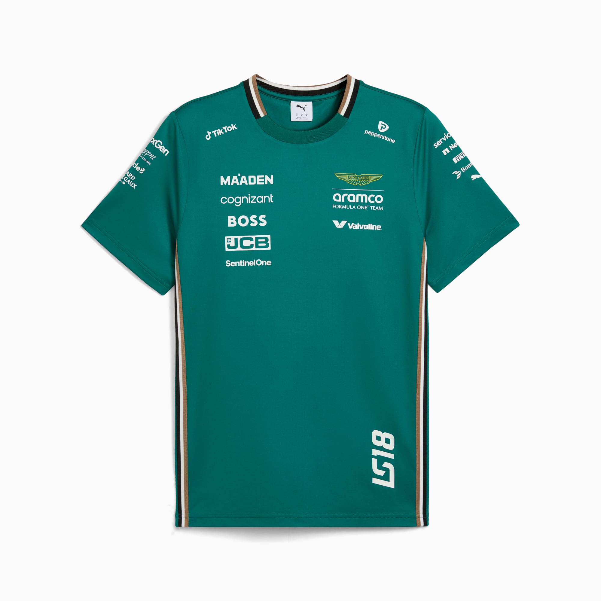 PUMA x ASTON MARTIN ARAMCO F1® TEAM Replica Stroll Tee Men, Green Lux, large