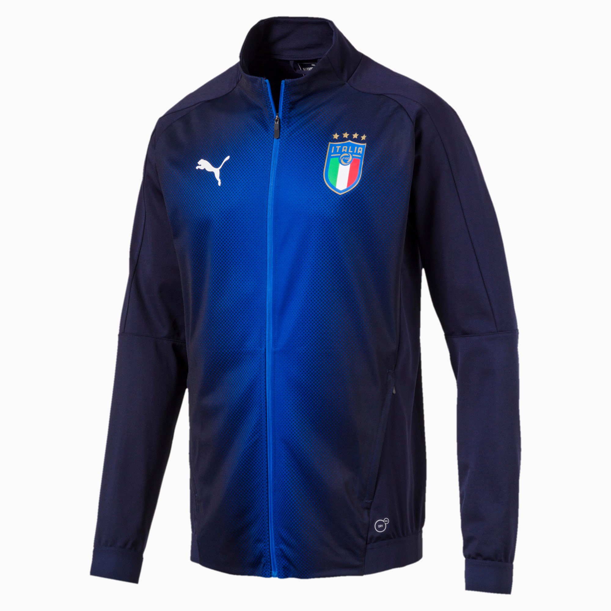 puma italia jacket blue