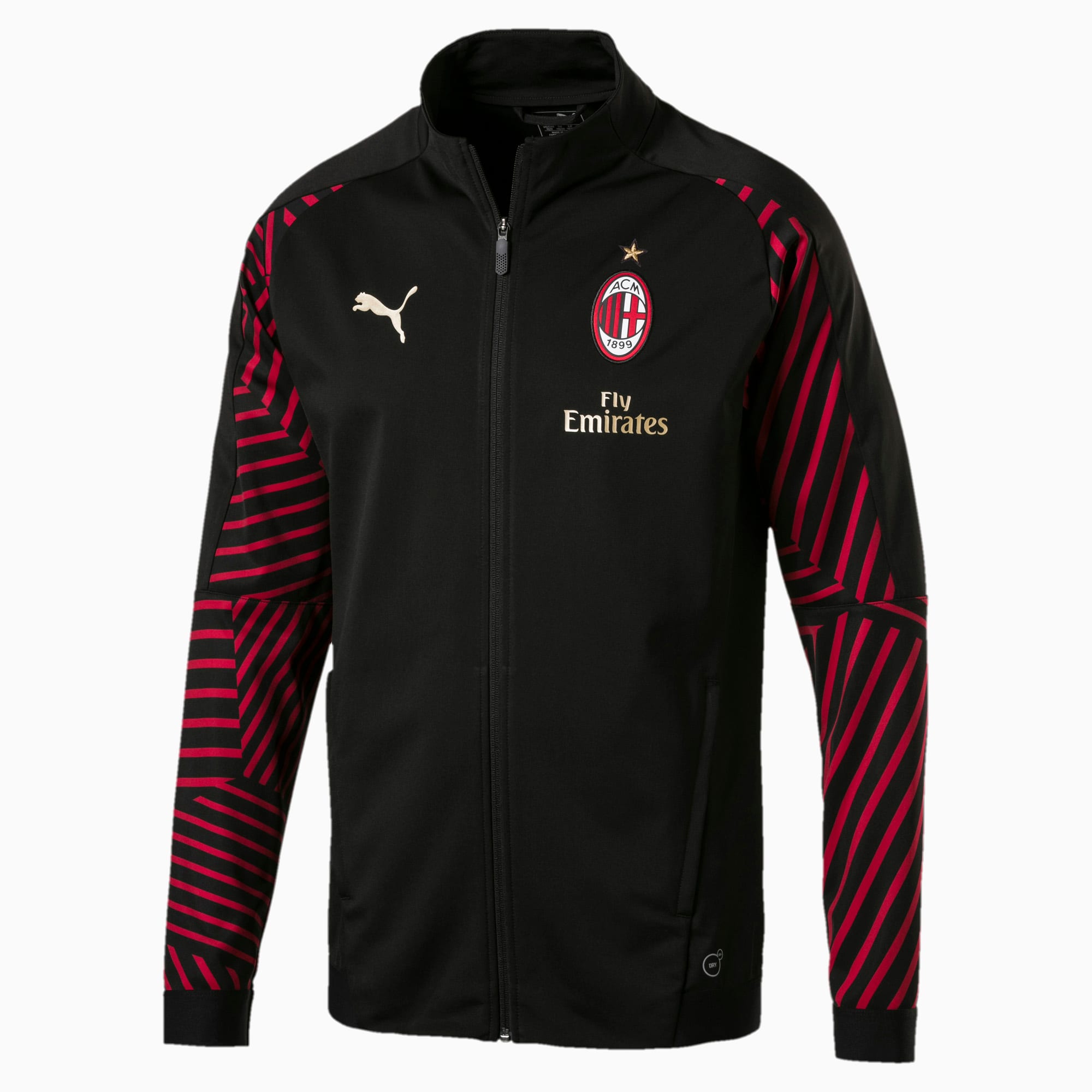 Trainingsanzug Jacke AC MILAN Puma Bench Version Polyester Mann 2021 22 Grau