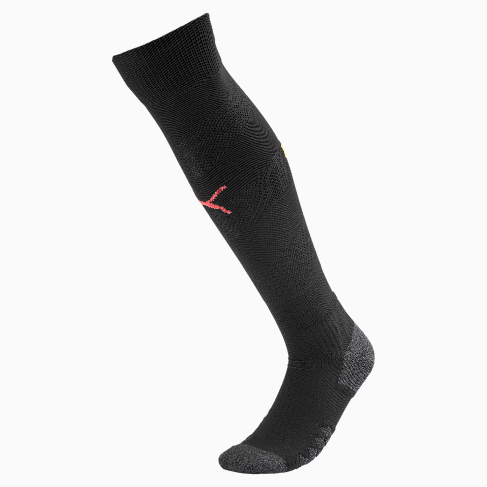 Man City Spiral Men's Socks, Puma Black-Georgia Peach, large-SEA