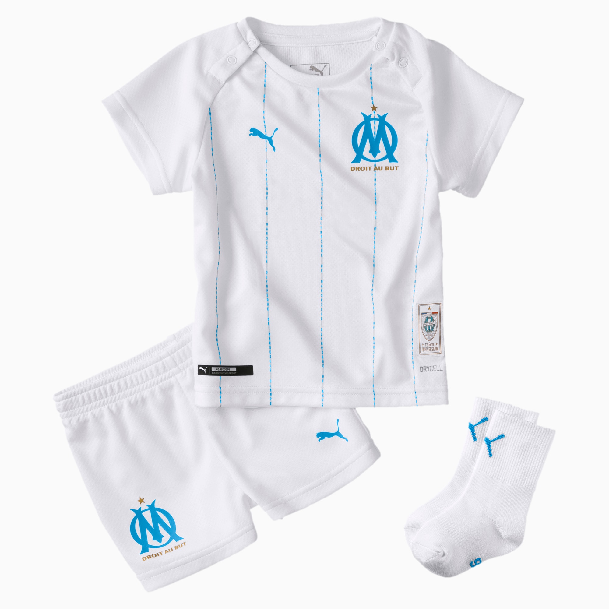 Mini Set Domicile Olympique De Marseille Pour Bebe Puma Olympique De Marseille Puma Belgique