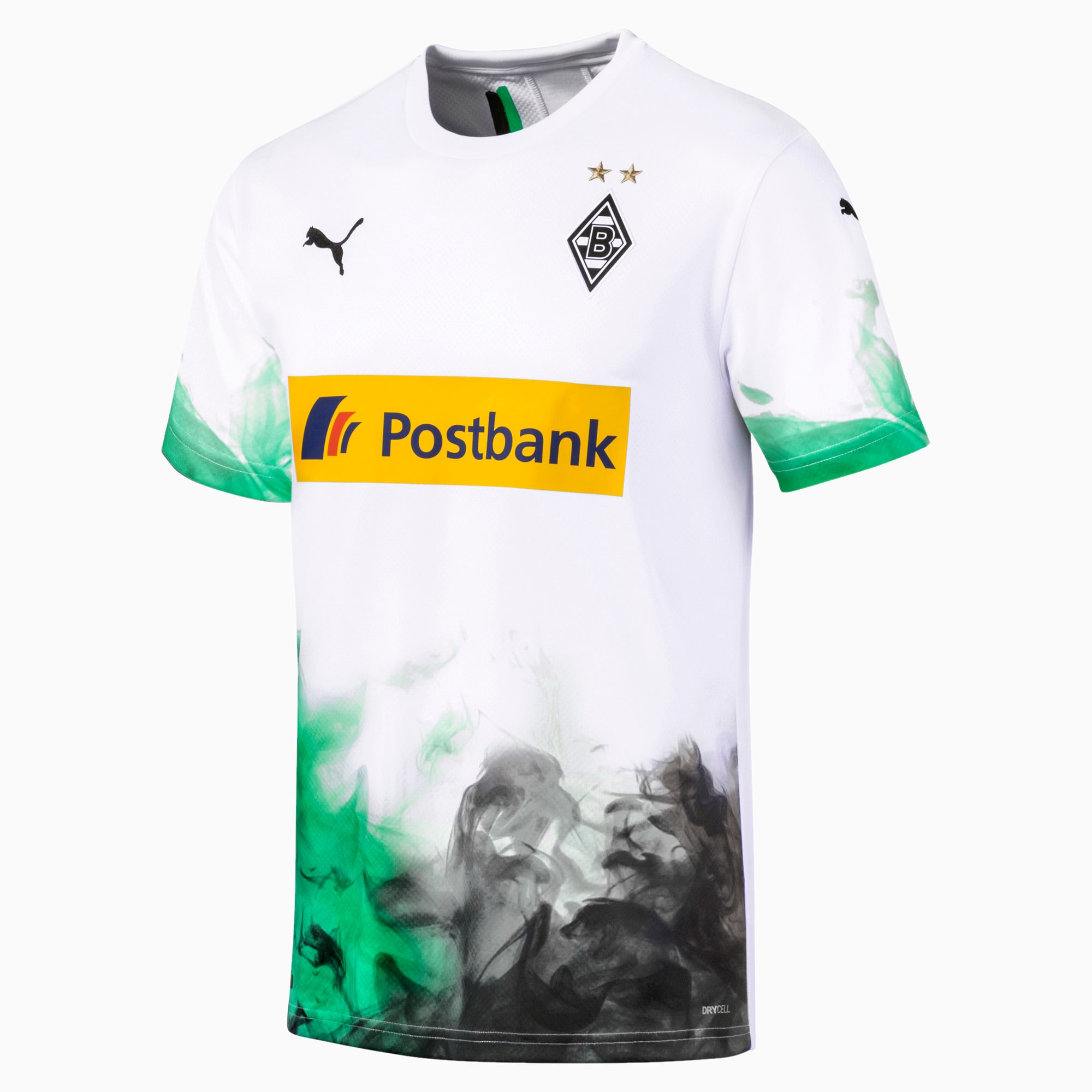 Borussia Monchengladbach Home Replica Men S Jersey Puma White Bright Green Puma Borussia Moenchengladbach Puma