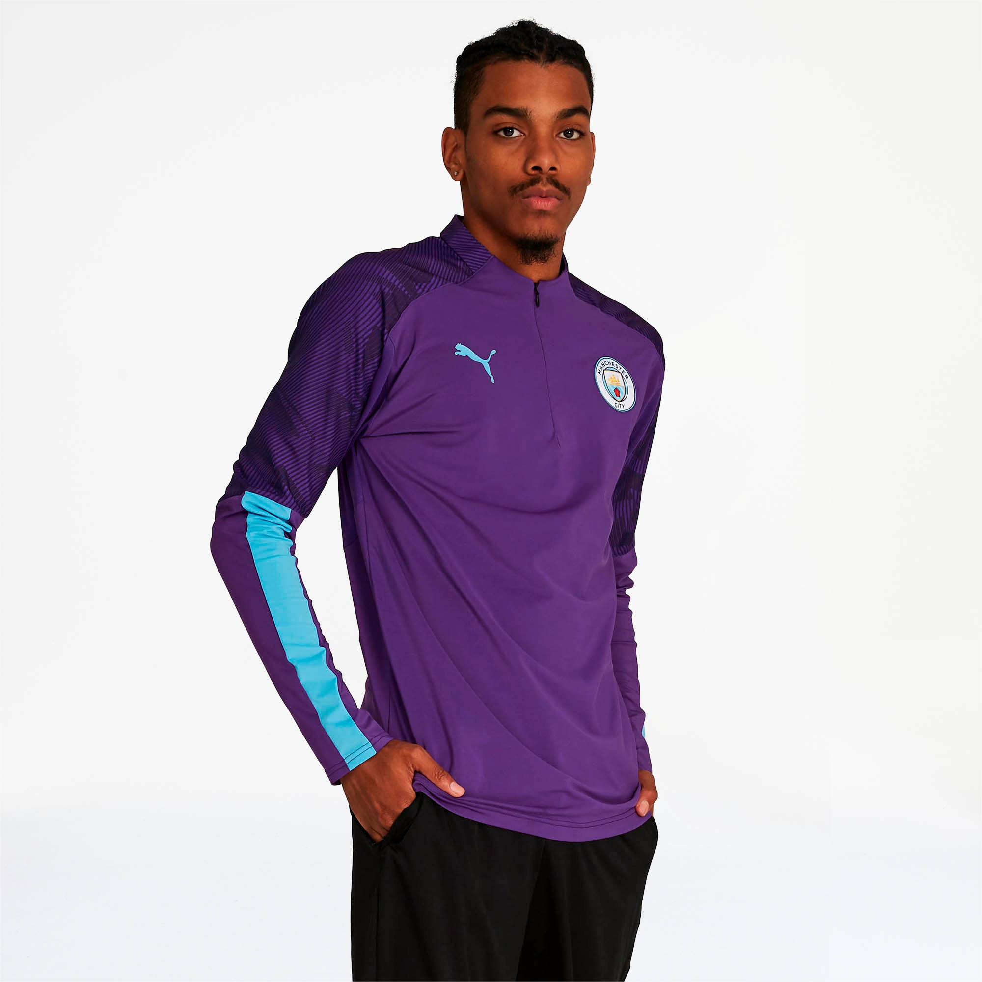 Manchester City Fc Men S 1 4 Zip Top Puma Us