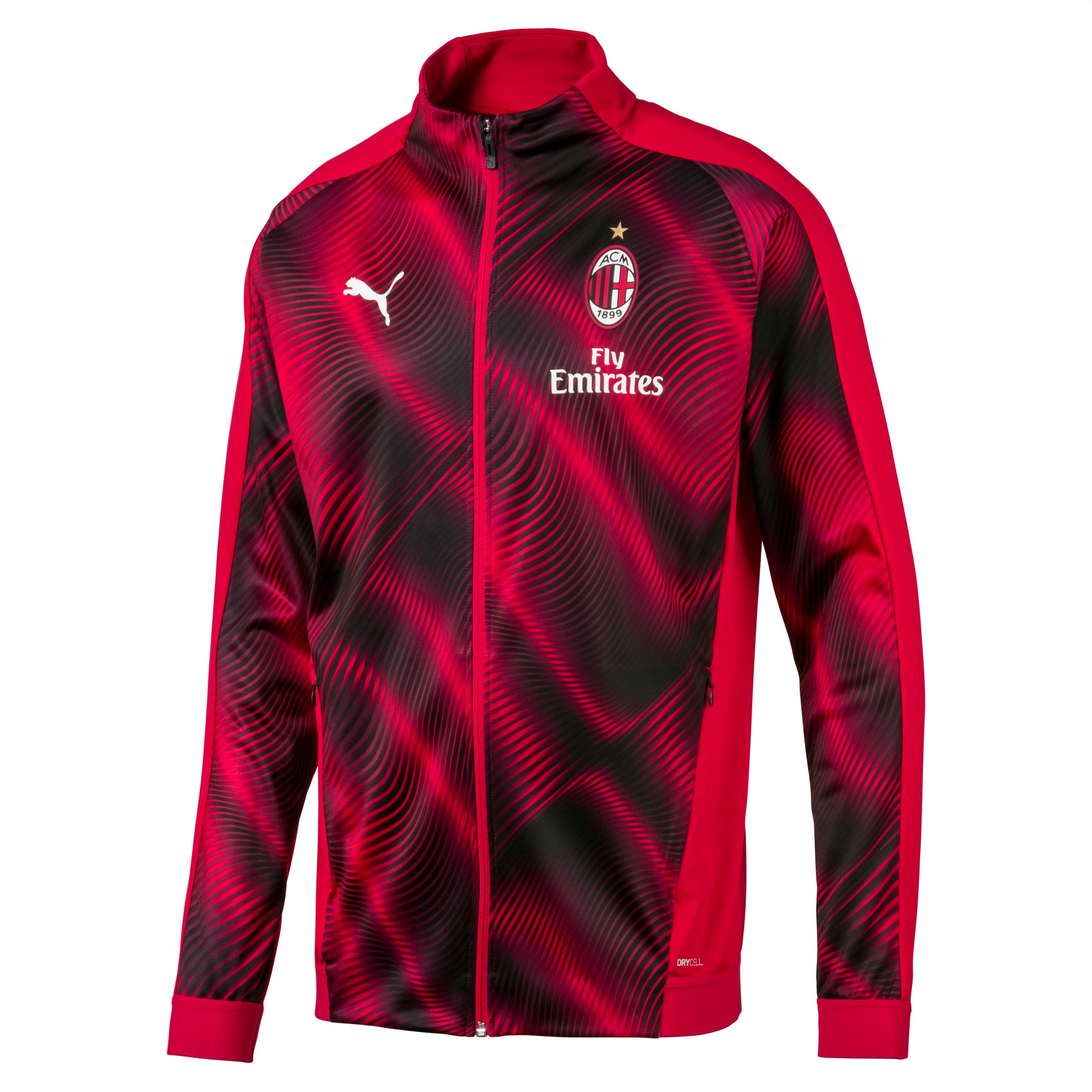 Ac Milan Stadium Men S Jacket Tango Red Puma Black Puma Ac Milan Puma