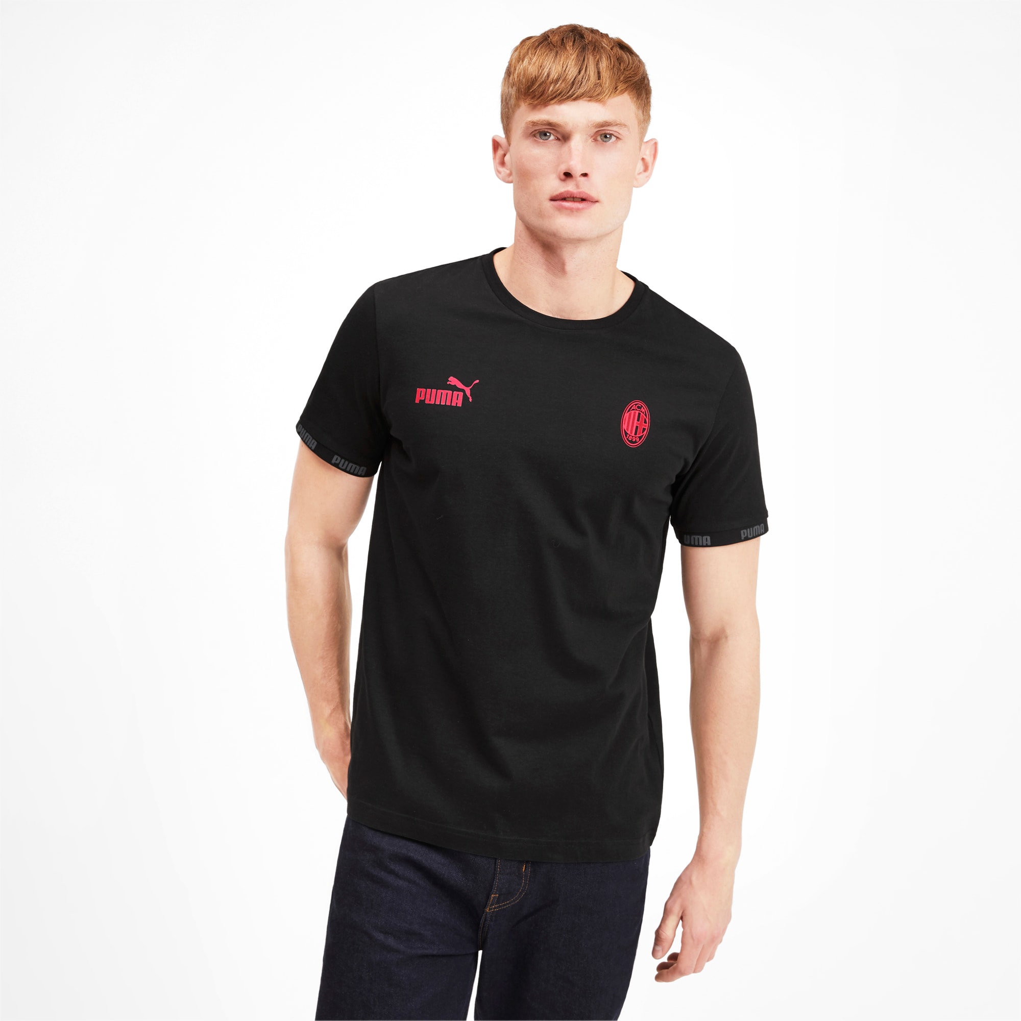 black and red puma t shirt