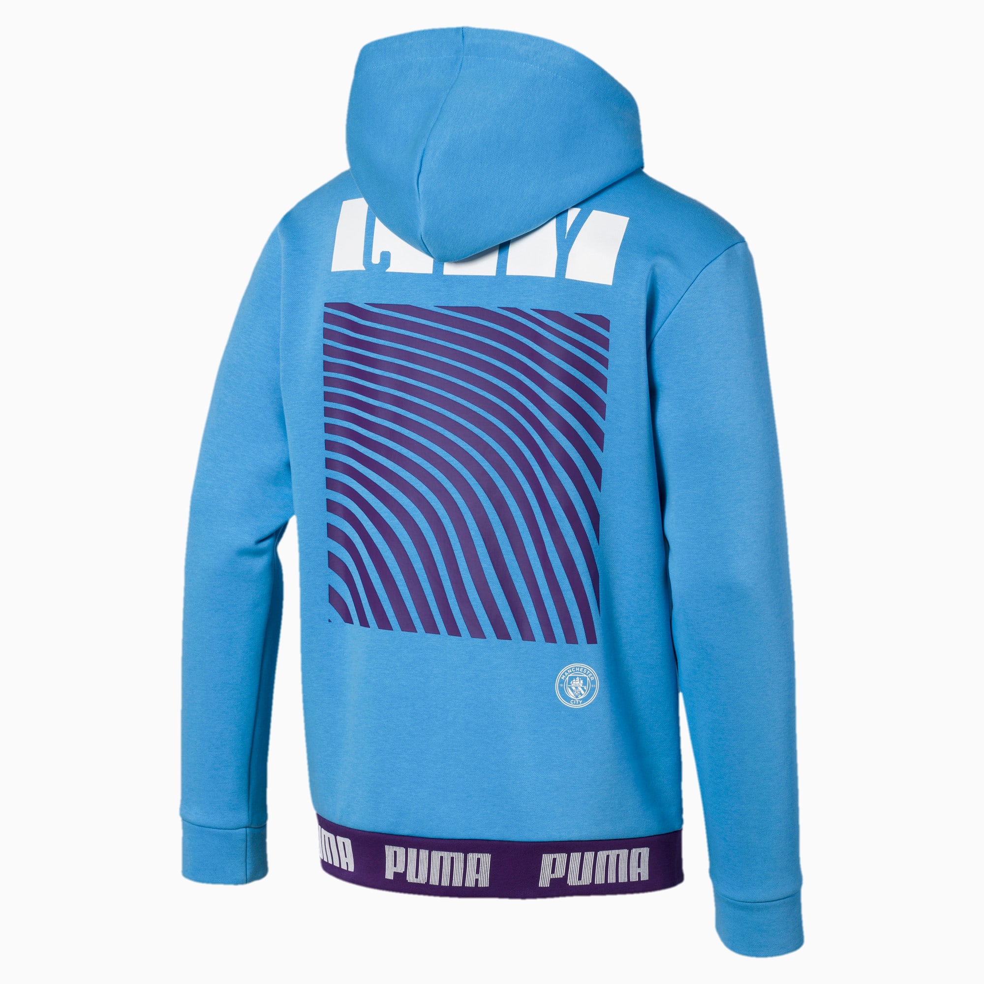 puma light blue hoodie