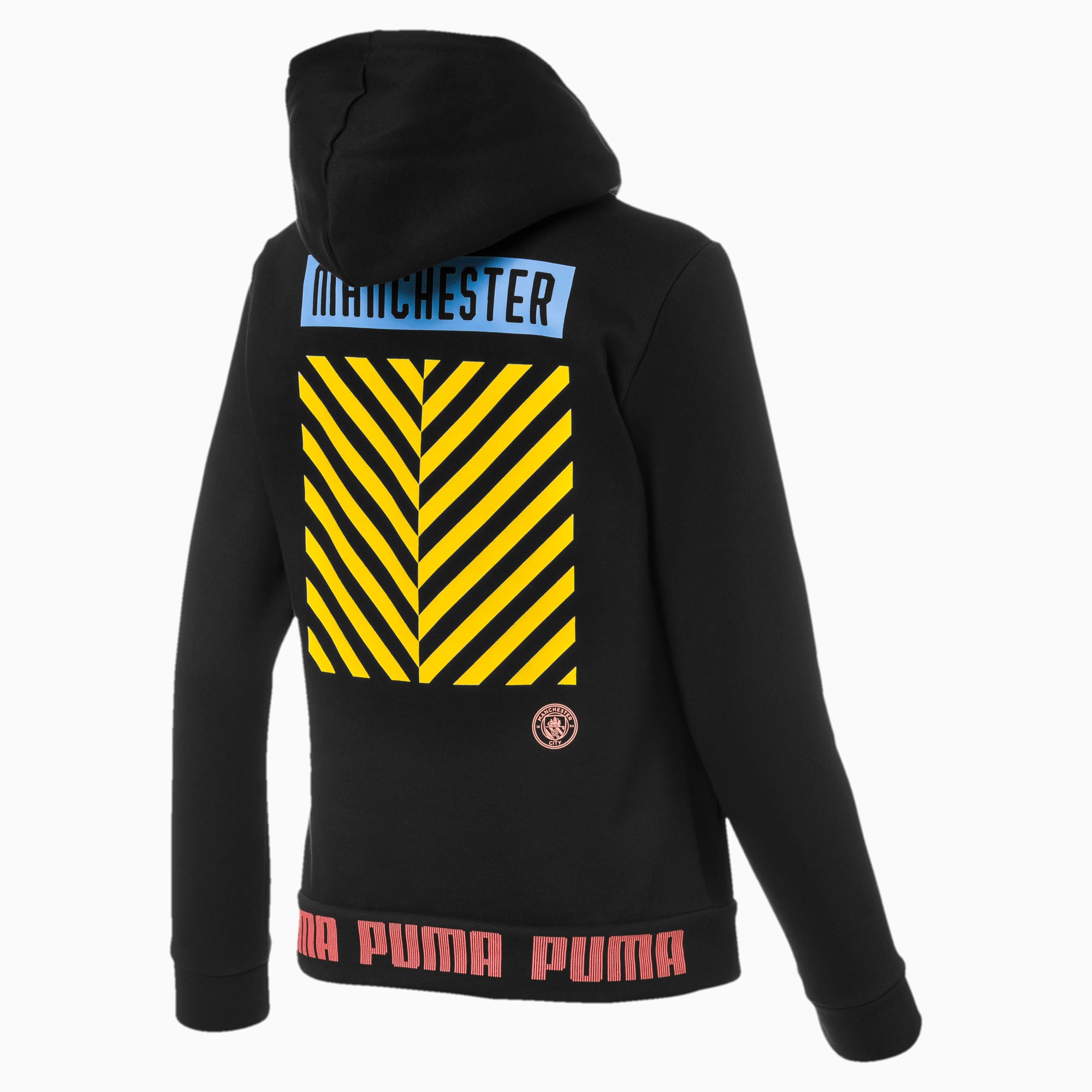 Man City Women S Football Culture Hoodie Puma Black Georgia Peach Puma Fotboll Puma