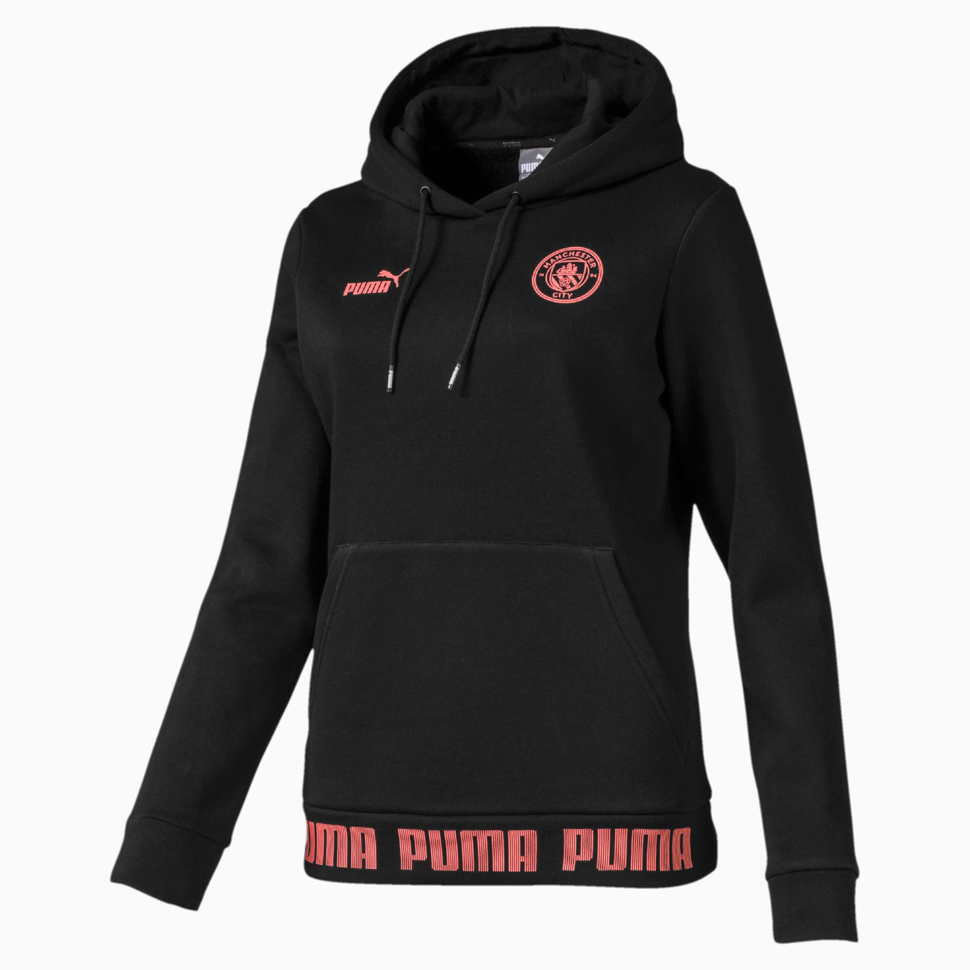 Man City Women S Football Culture Hoodie Puma Black Georgia Peach Puma Futbol Puma