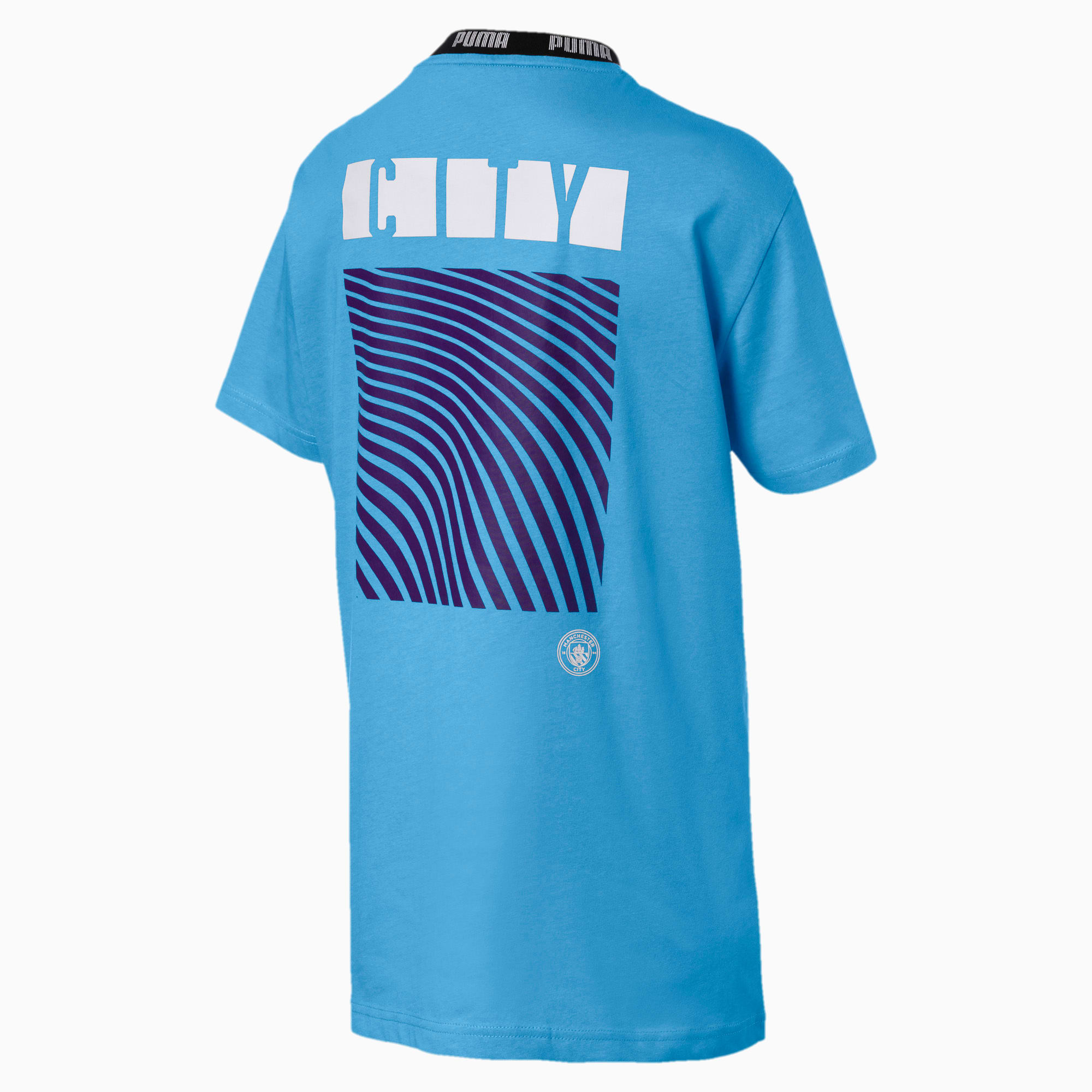 Man City Women S Football Culture Tee Team Light Blue Puma White