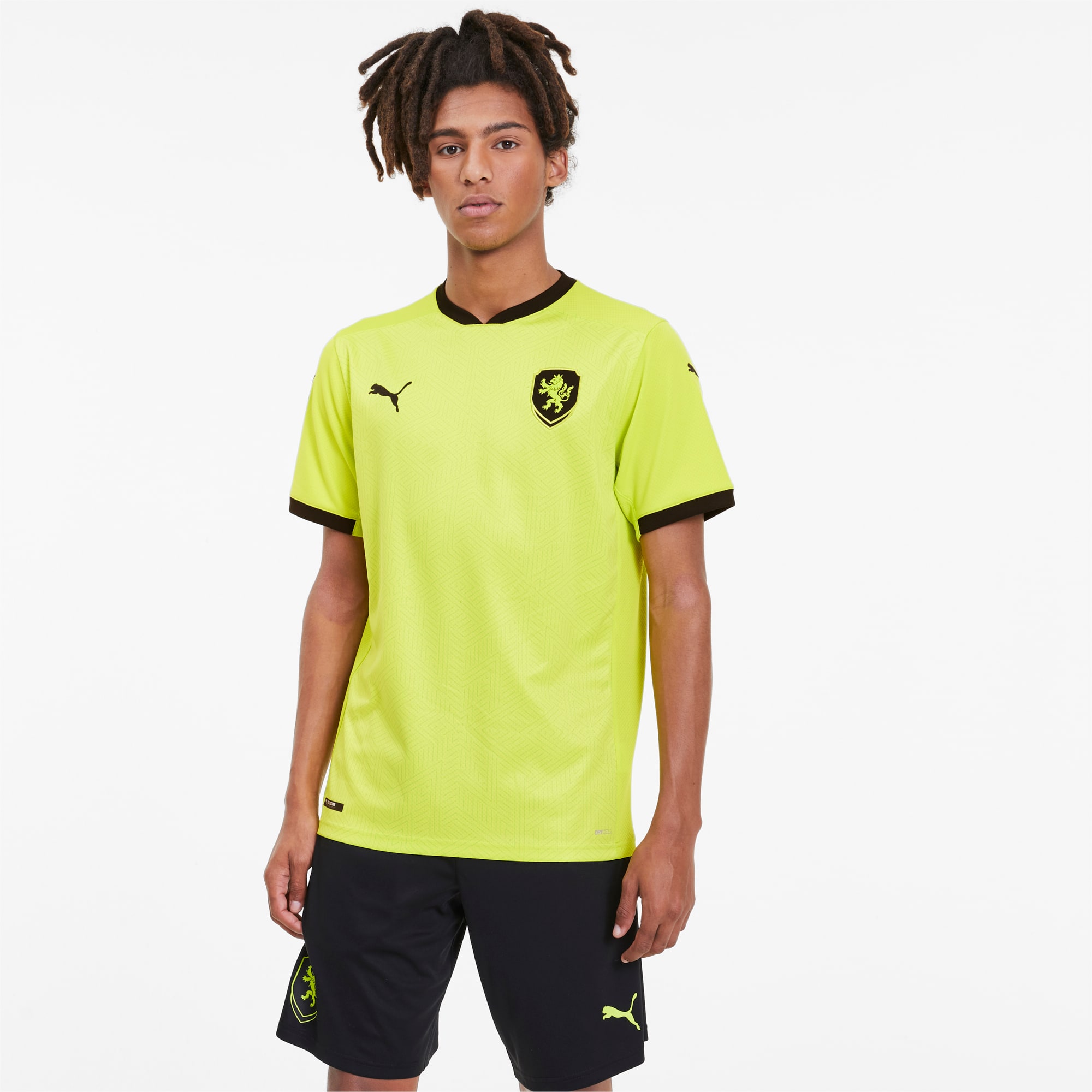 Puma公式 Facr Ss アウェイ レプリカシャツ Limepunch Puma Black プーマ チェコ プーマ