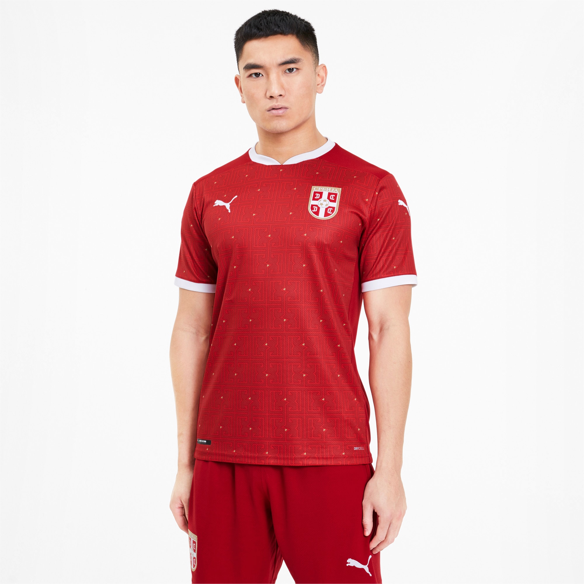 Puma公式 セルビア Fss ホーム レプリカ シャツ 半袖 ユニフォーム サッカー メンズ Chili Pepper Puma Red プーマ Tシャツ トップス プーマ