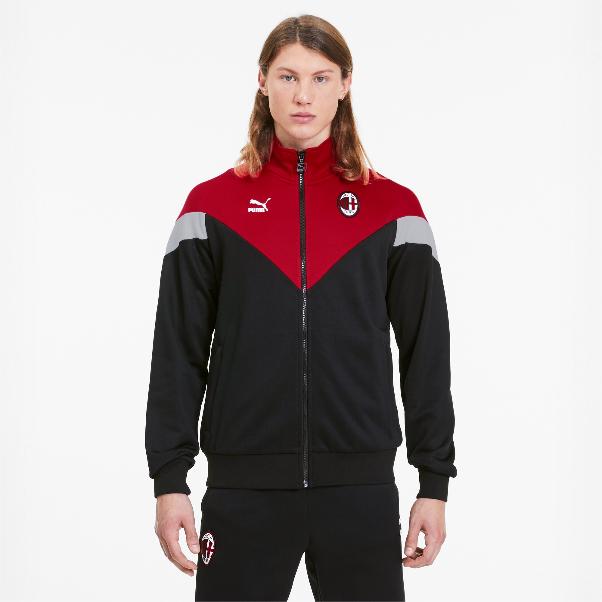 Ac Milan Iconic Mcs Men S Track Jacket Puma Black Puma Shoes Puma